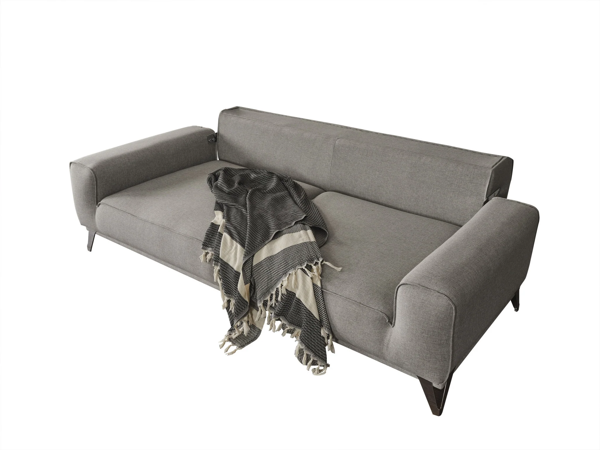 Sofa Bed Linen Sleeper Stainless Steel With Sleeper Function By Homeroots - Image 3