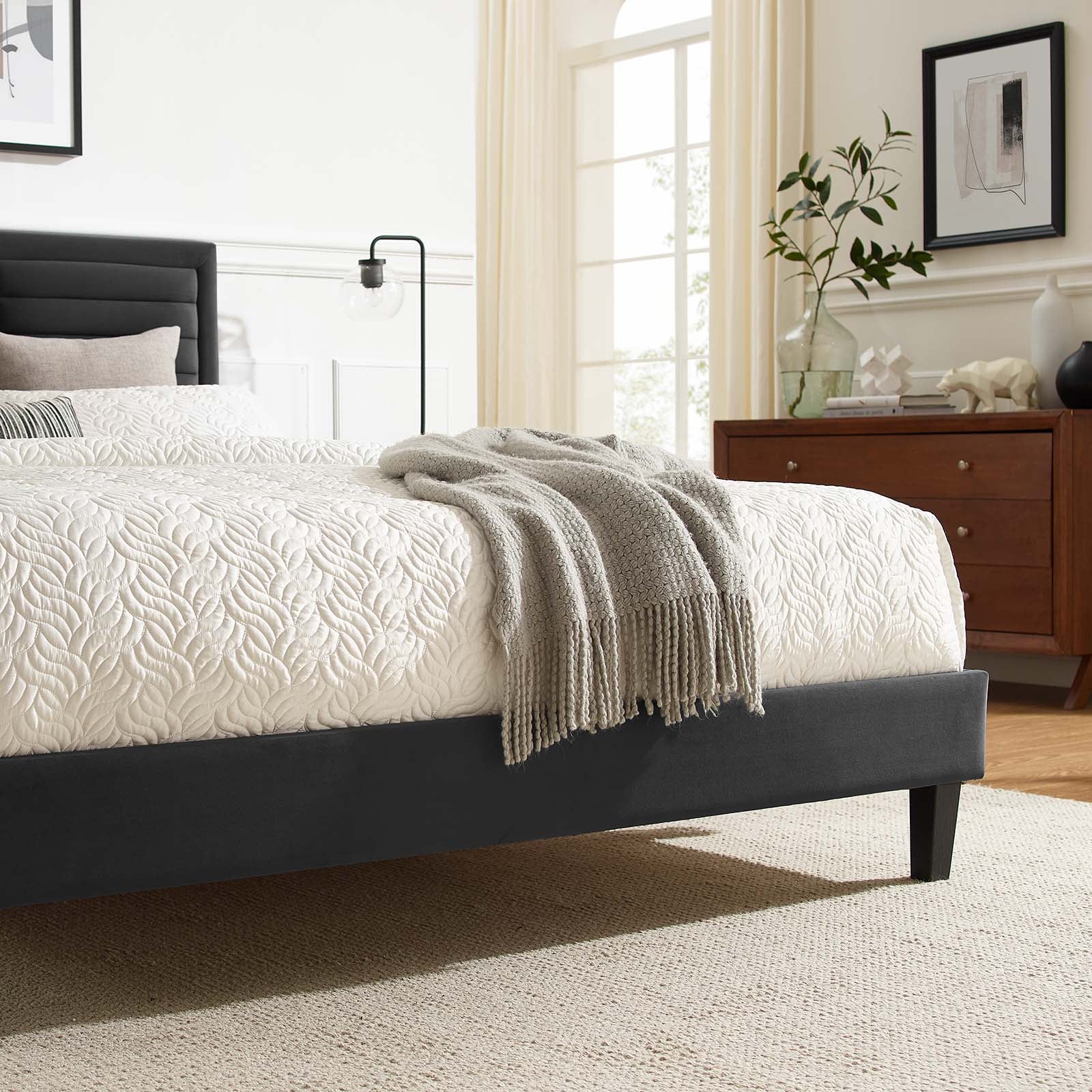 Sofia Channel Tufted Performance Velvet Full Platform Bed By Modway - MOD-6999 - Image 7
