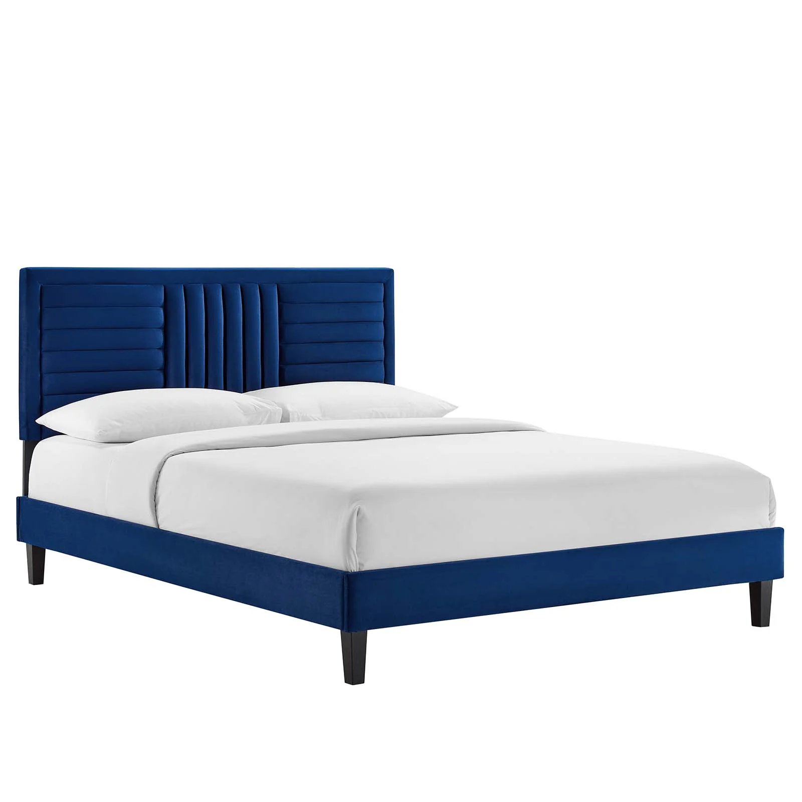 Sofia Channel Tufted Performance Velvet King Platform Bed By Modway - MOD-7011 - Image 16