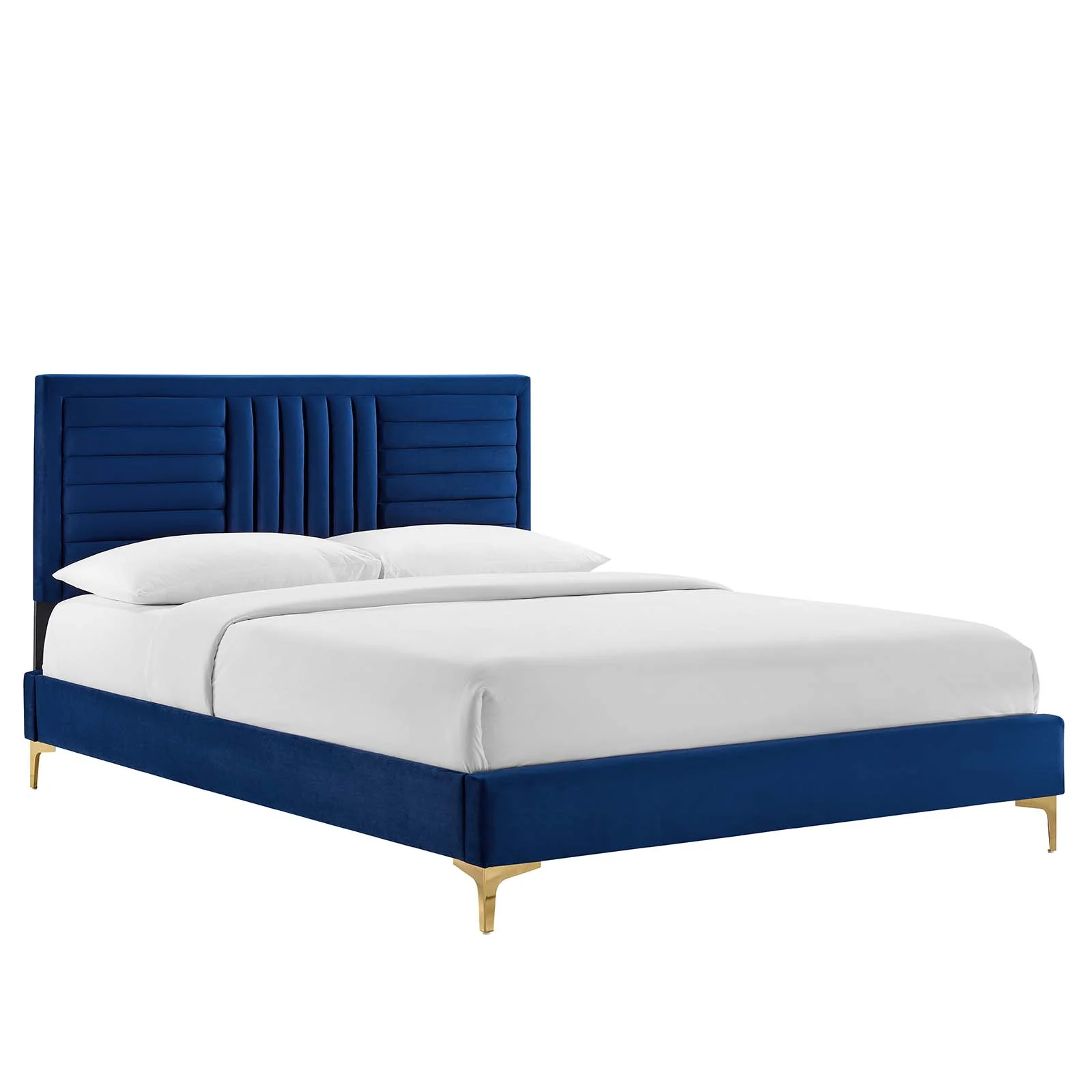 Sofia Channel Tufted Performance Velvet King Platform Bed By Modway - MOD-7015 - Image 17
