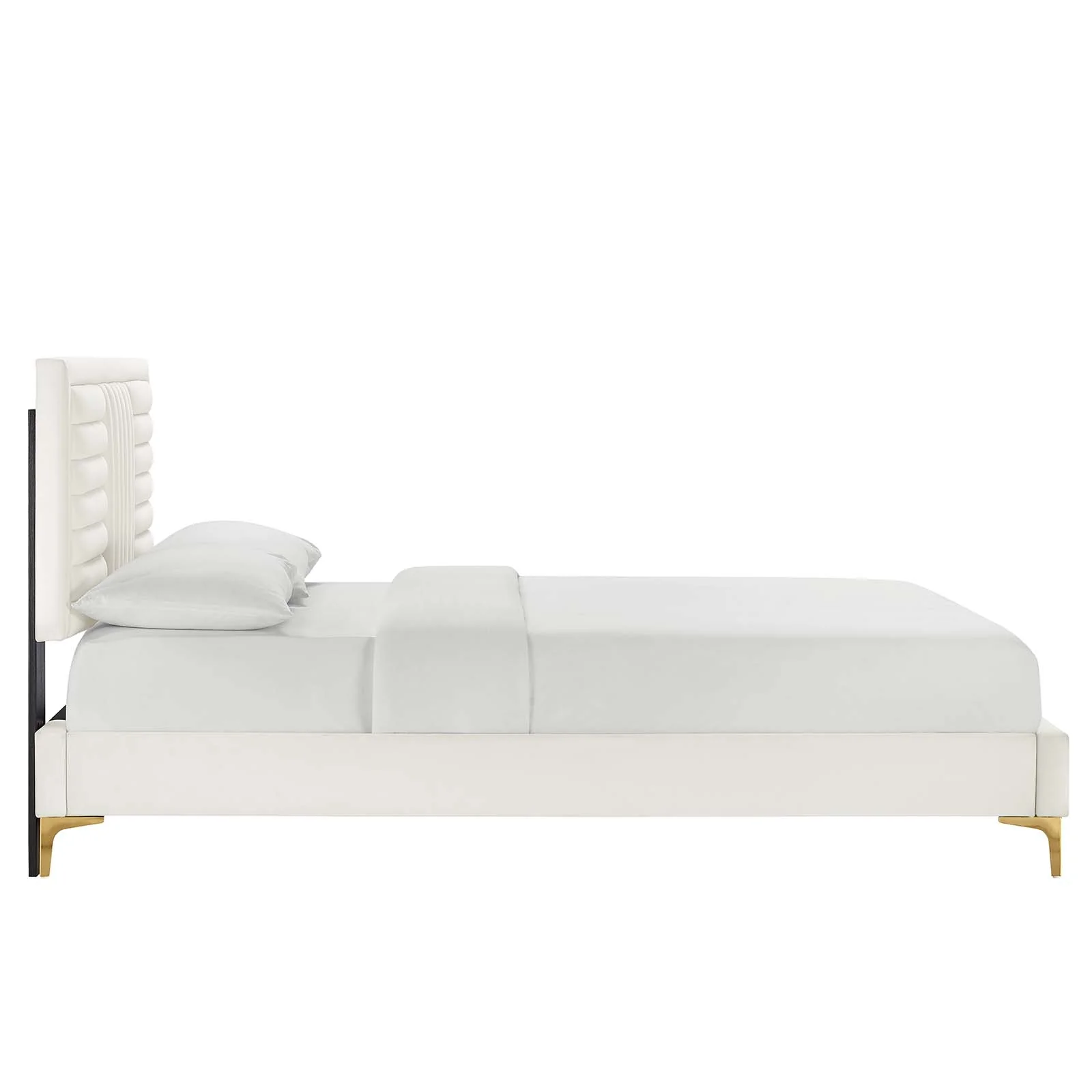 Sofia Channel Tufted Performance Velvet King Platform Bed By Modway - MOD-7015 - Image 26