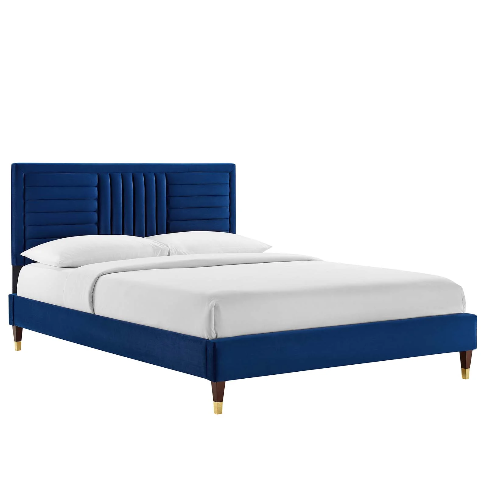 Sofia Channel Tufted Performance Velvet Queen Platform Bed By Modway - MOD-6971 - Image 17