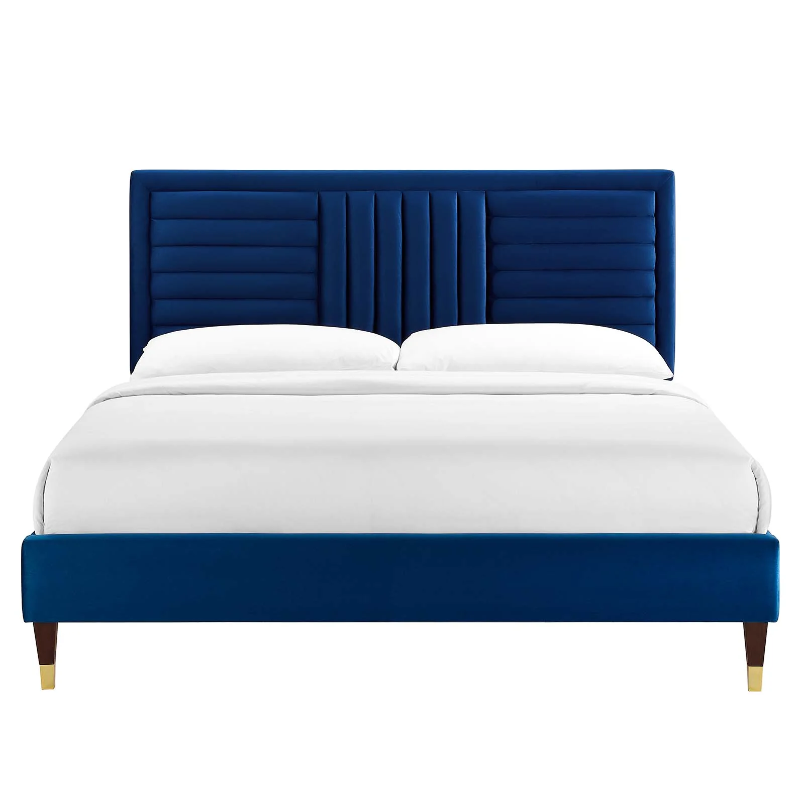 Sofia Channel Tufted Performance Velvet Queen Platform Bed By Modway - MOD-6971 - Image 19