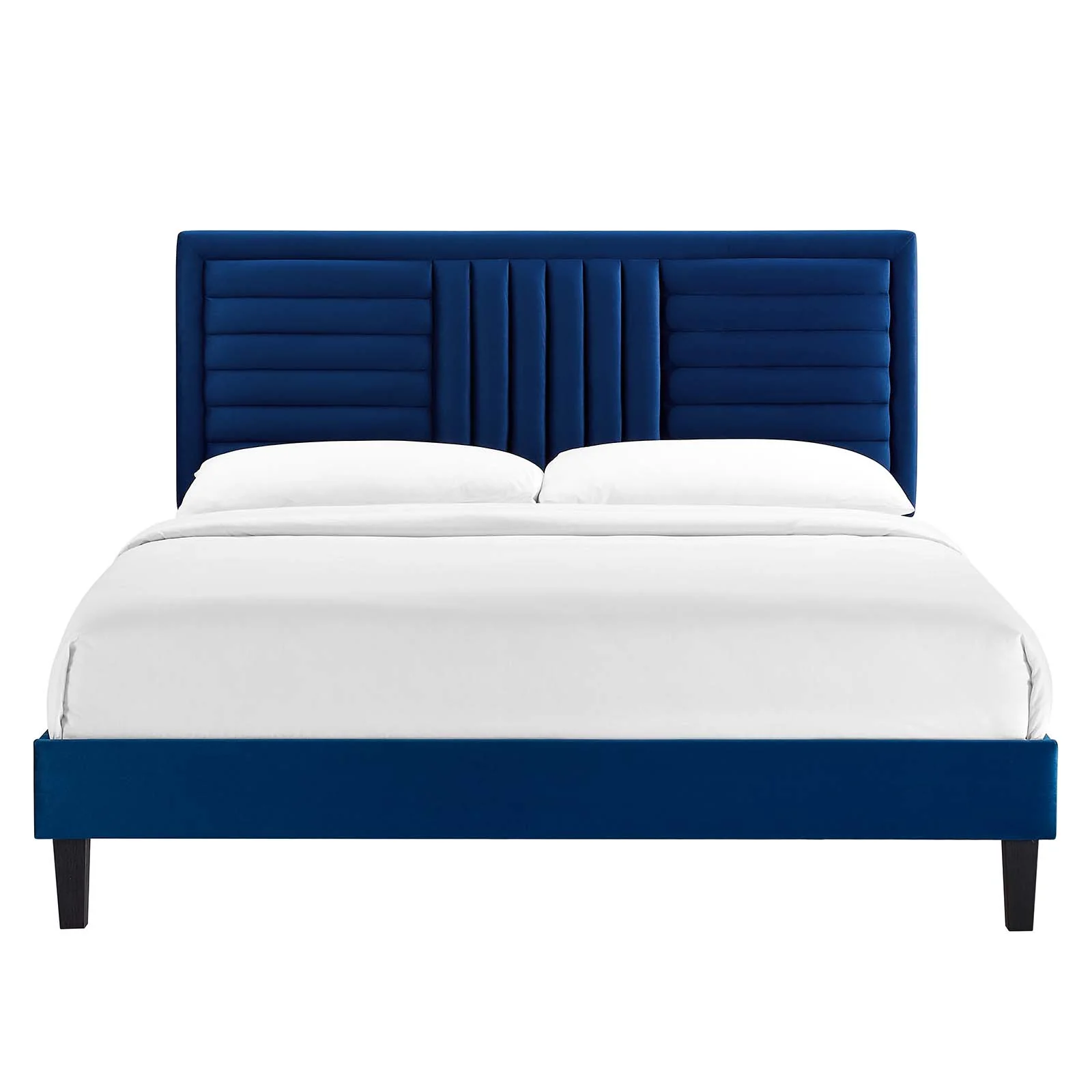 Sofia Channel Tufted Performance Velvet Queen Platform Bed By Modway - MOD-6975 - Image 18