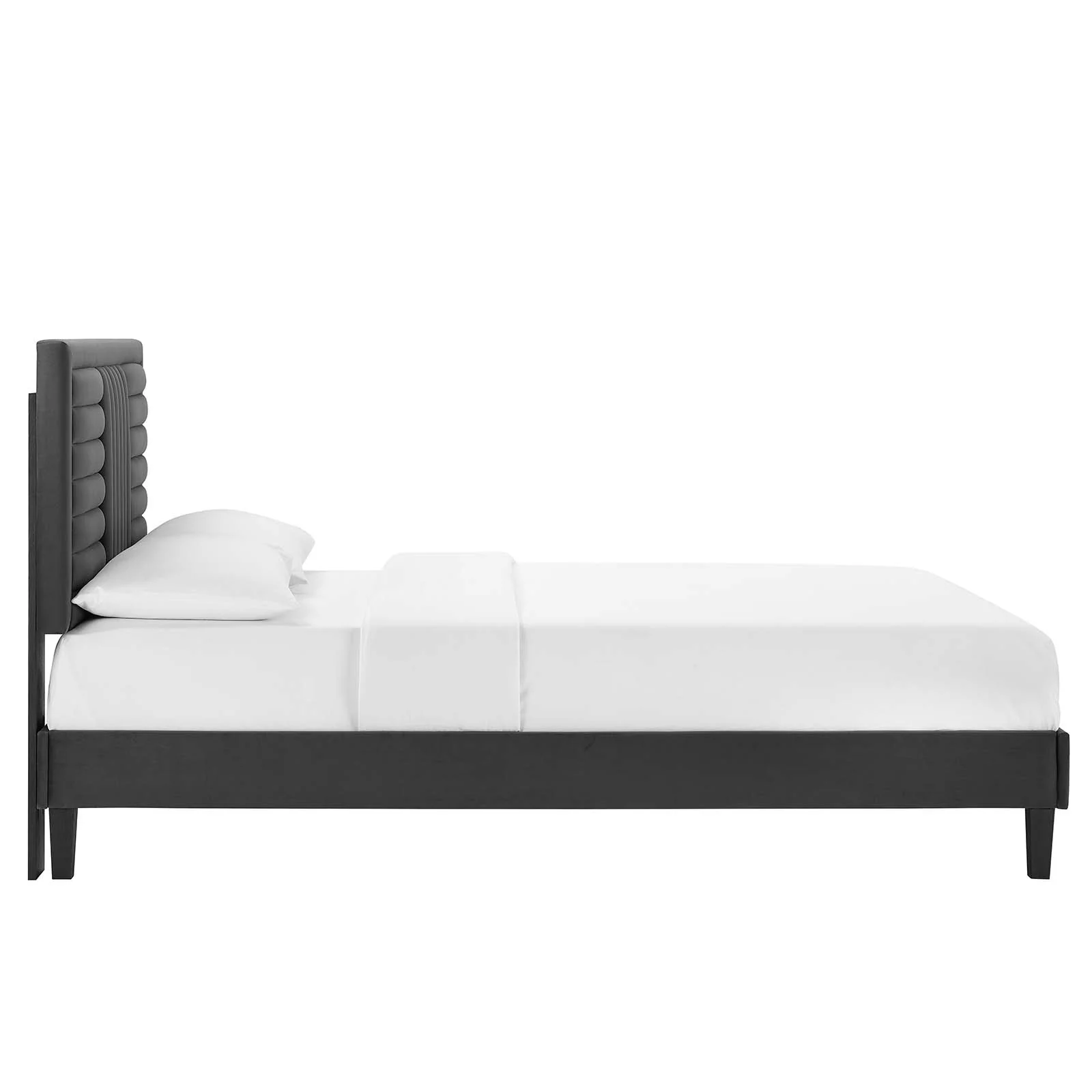 Sofia Channel Tufted Performance Velvet Queen Platform Bed By Modway - MOD-6975 - Image 4
