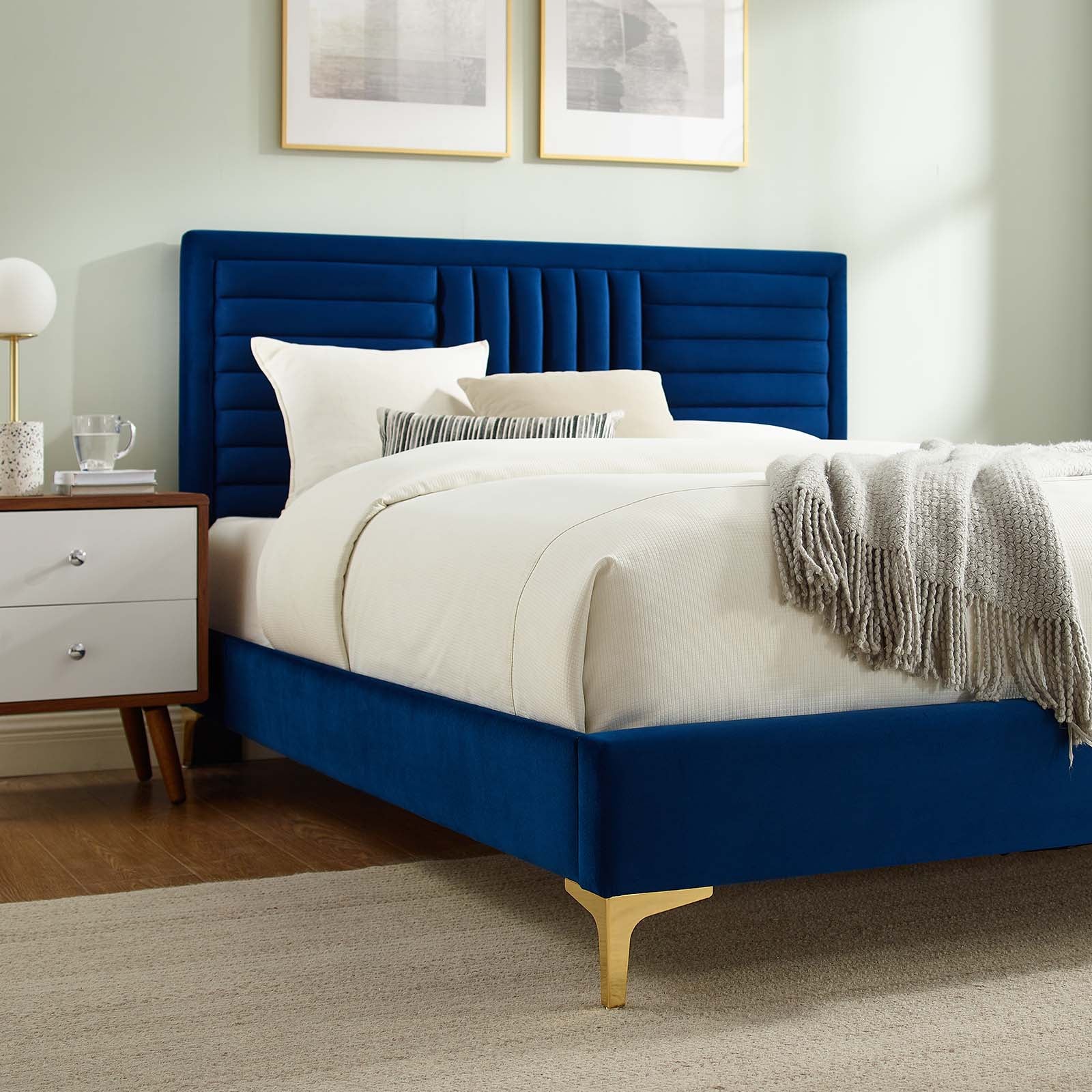Sofia Channel Tufted Performance Velvet Queen Platform Bed By Modway - MOD-6979 - Image 23