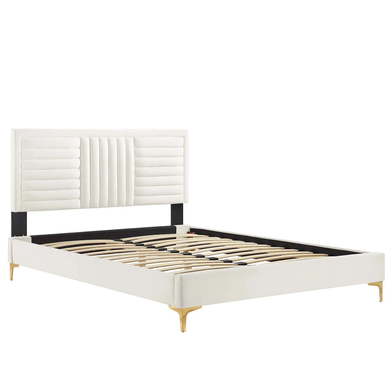Sofia Channel Tufted Performance Velvet Queen Platform Bed By Modway - MOD-6979 - Image 28