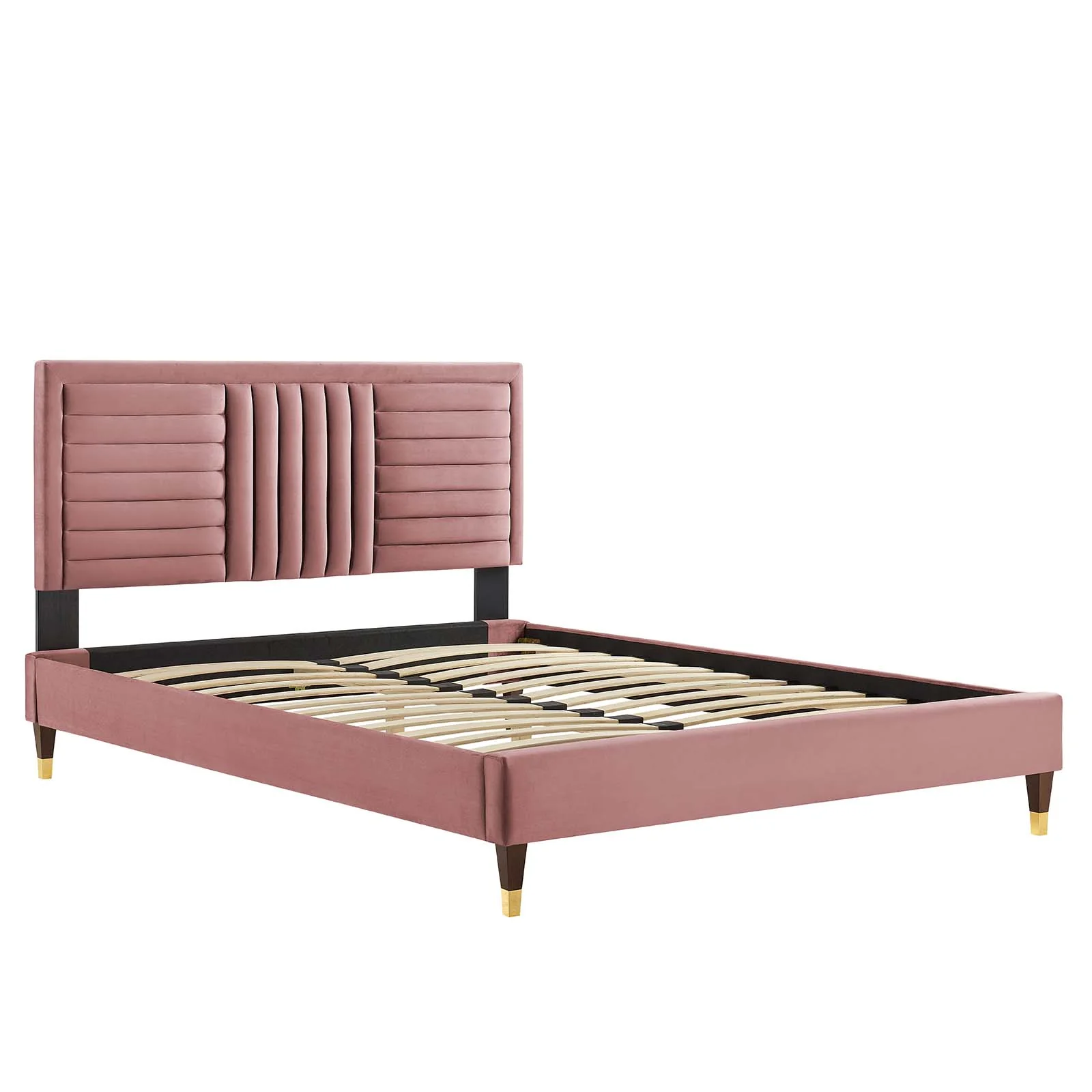 Sofia Channel Tufted Performance Velvet Twin Platform Bed By Modway - MOD-6983 - Image 12