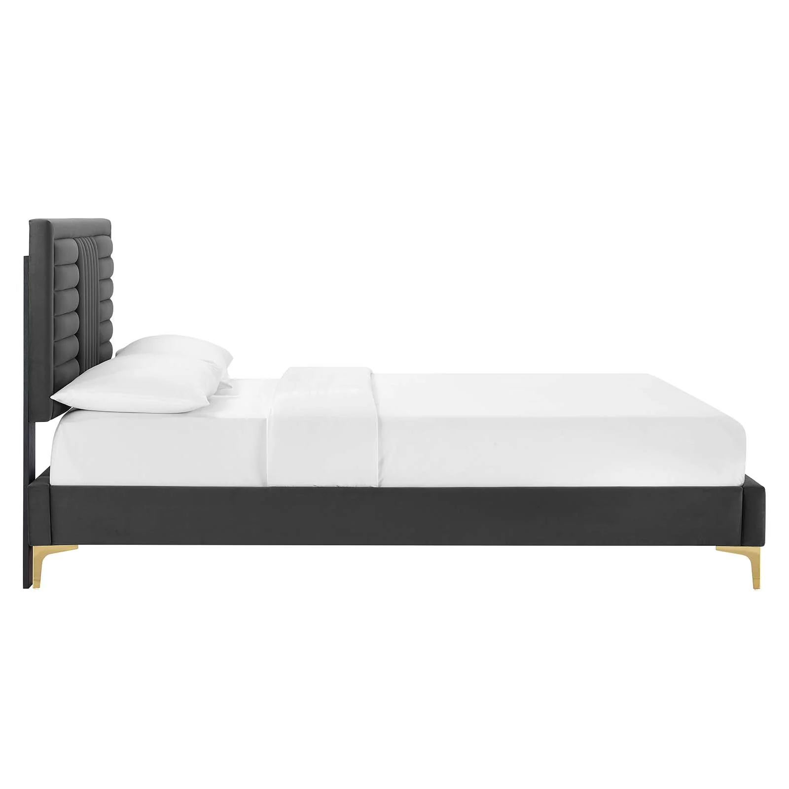 Sofia Channel Tufted Performance Velvet Twin Platform Bed By Modway - MOD-6991 - Image 3