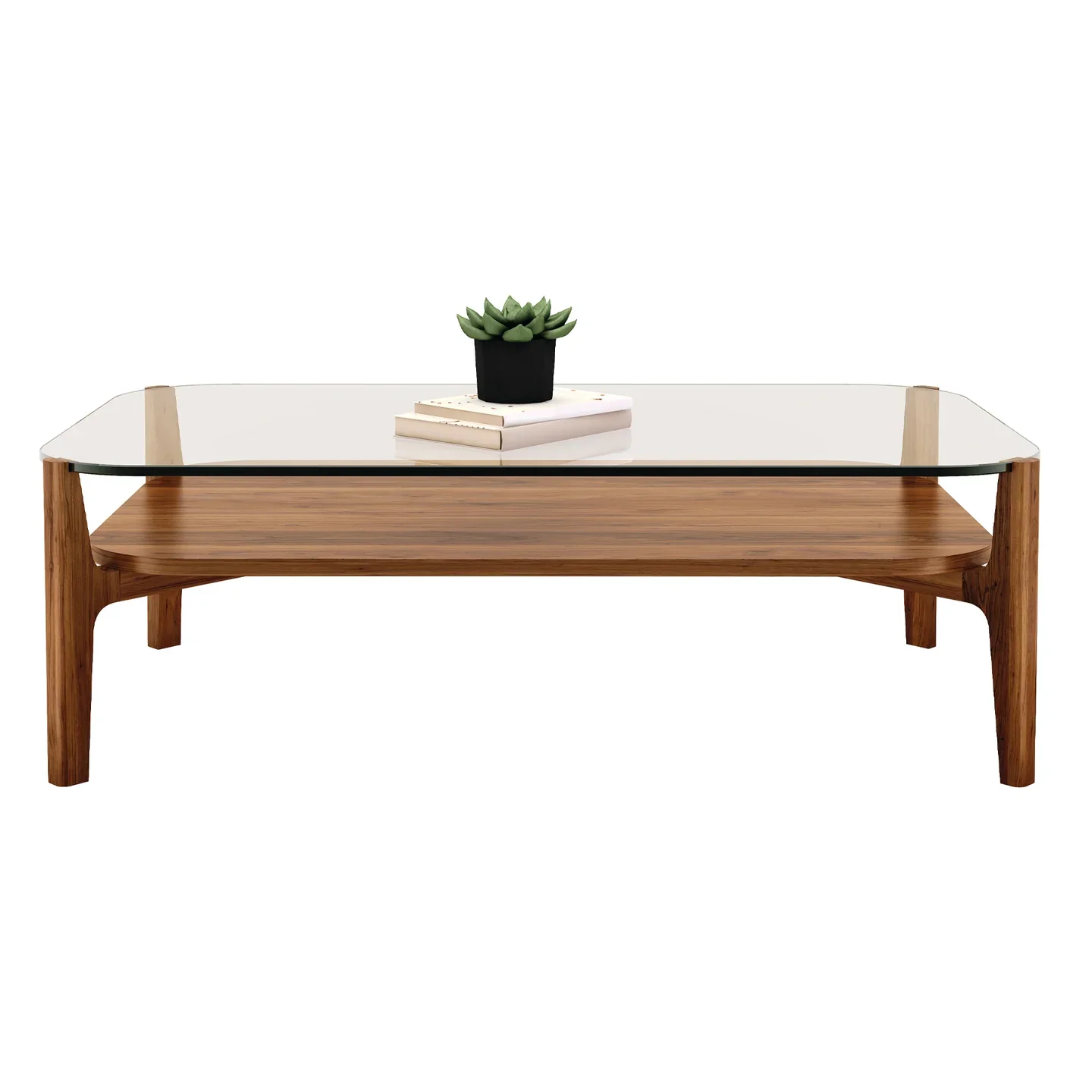 Soho Coffee Table, Walnut, Rectangle By World Modern Design - Image 2