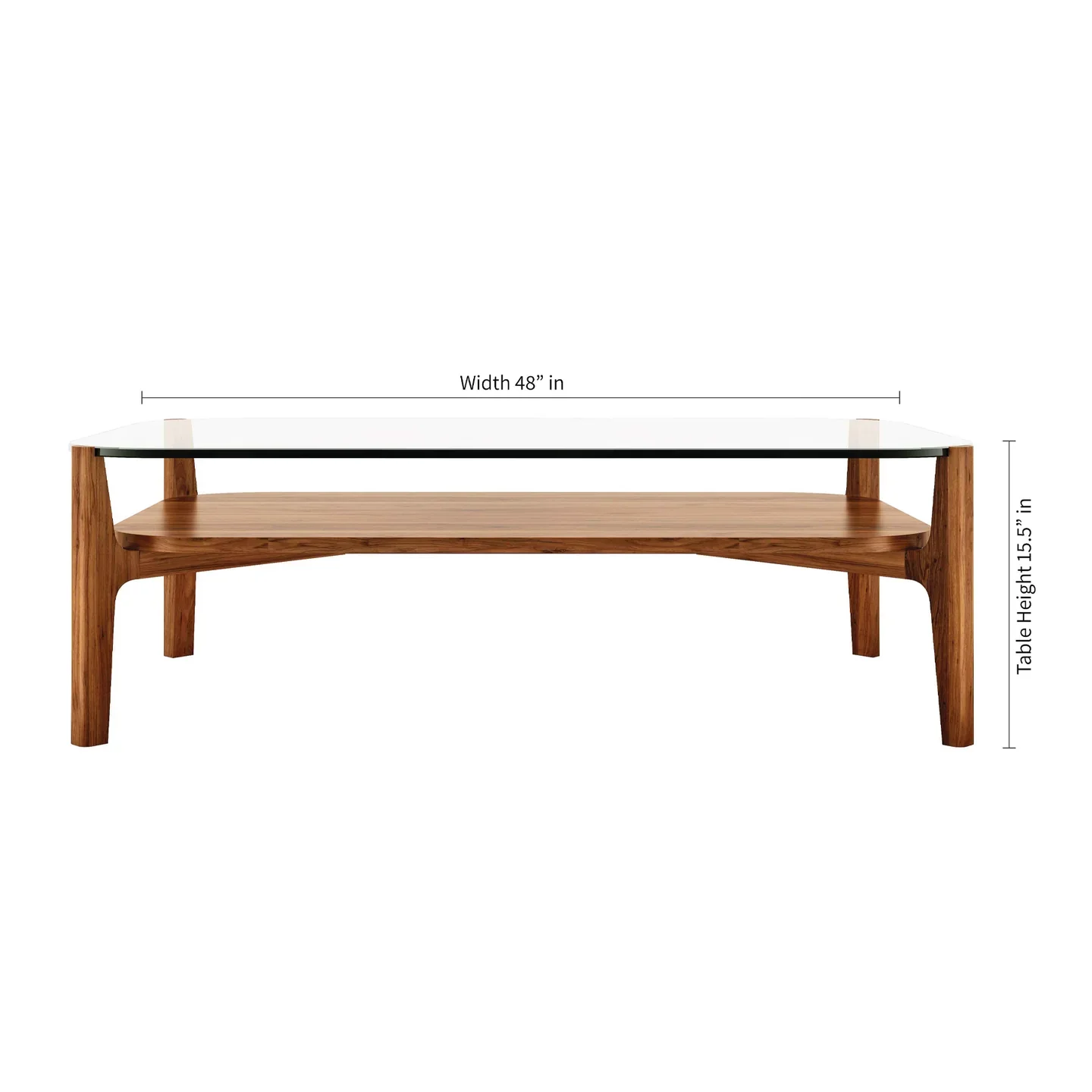 Soho Coffee Table, Walnut, Rectangle By World Modern Design - Image 3