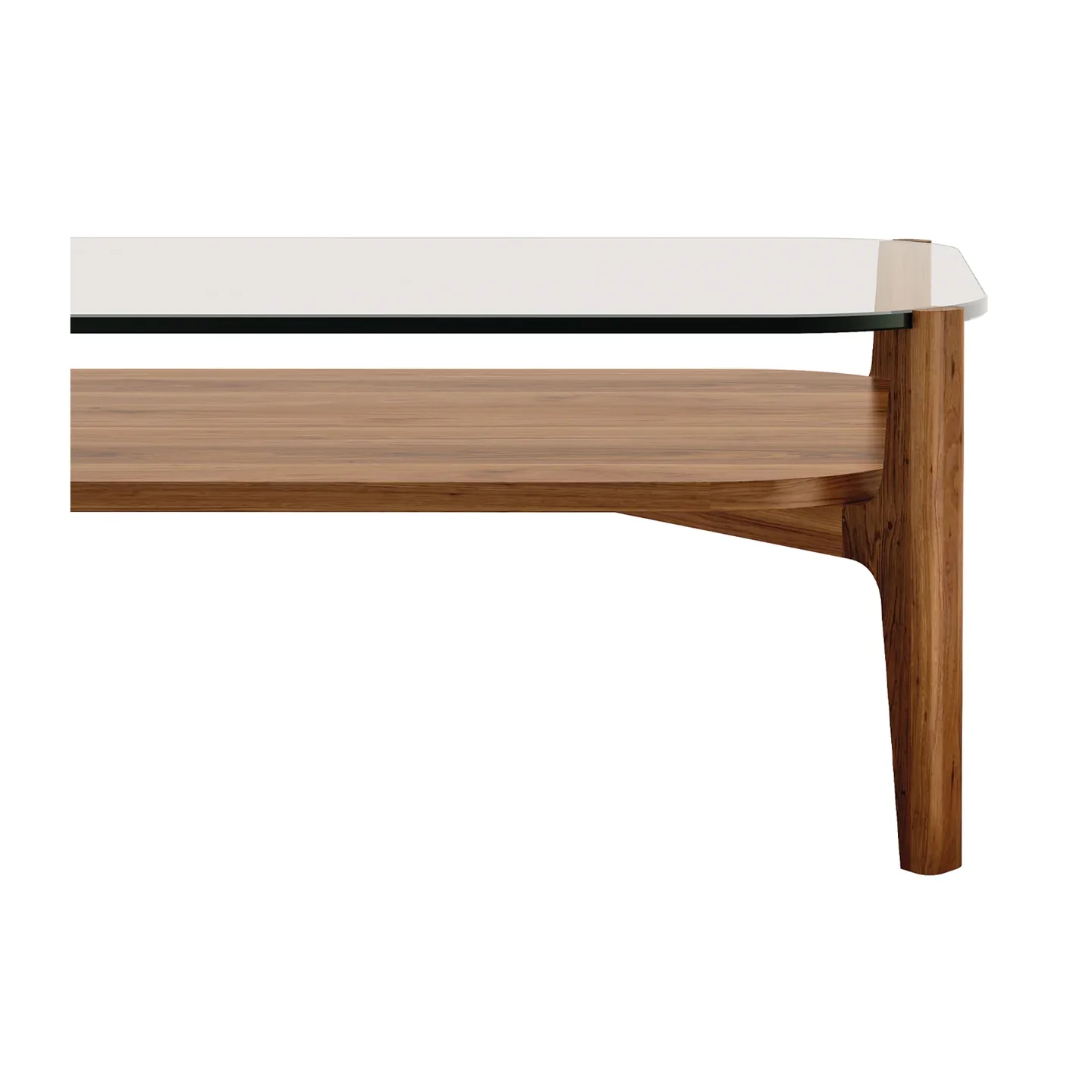 Soho Coffee Table, Walnut, Rectangle By World Modern Design - Image 4