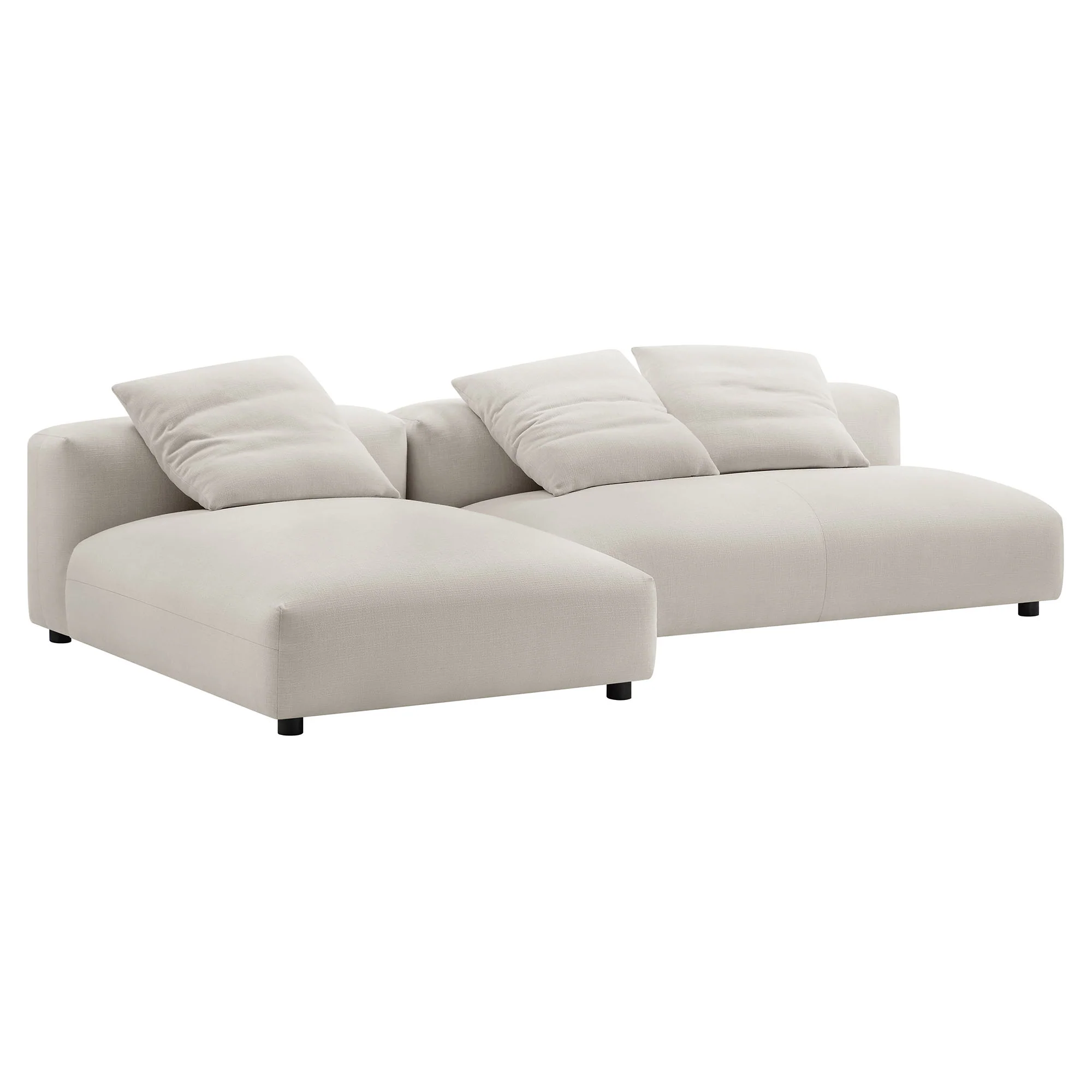 Solace 2-Piece Modular Upholstered Fabric Sectional Sofa With Chaise by Modway - Image 12