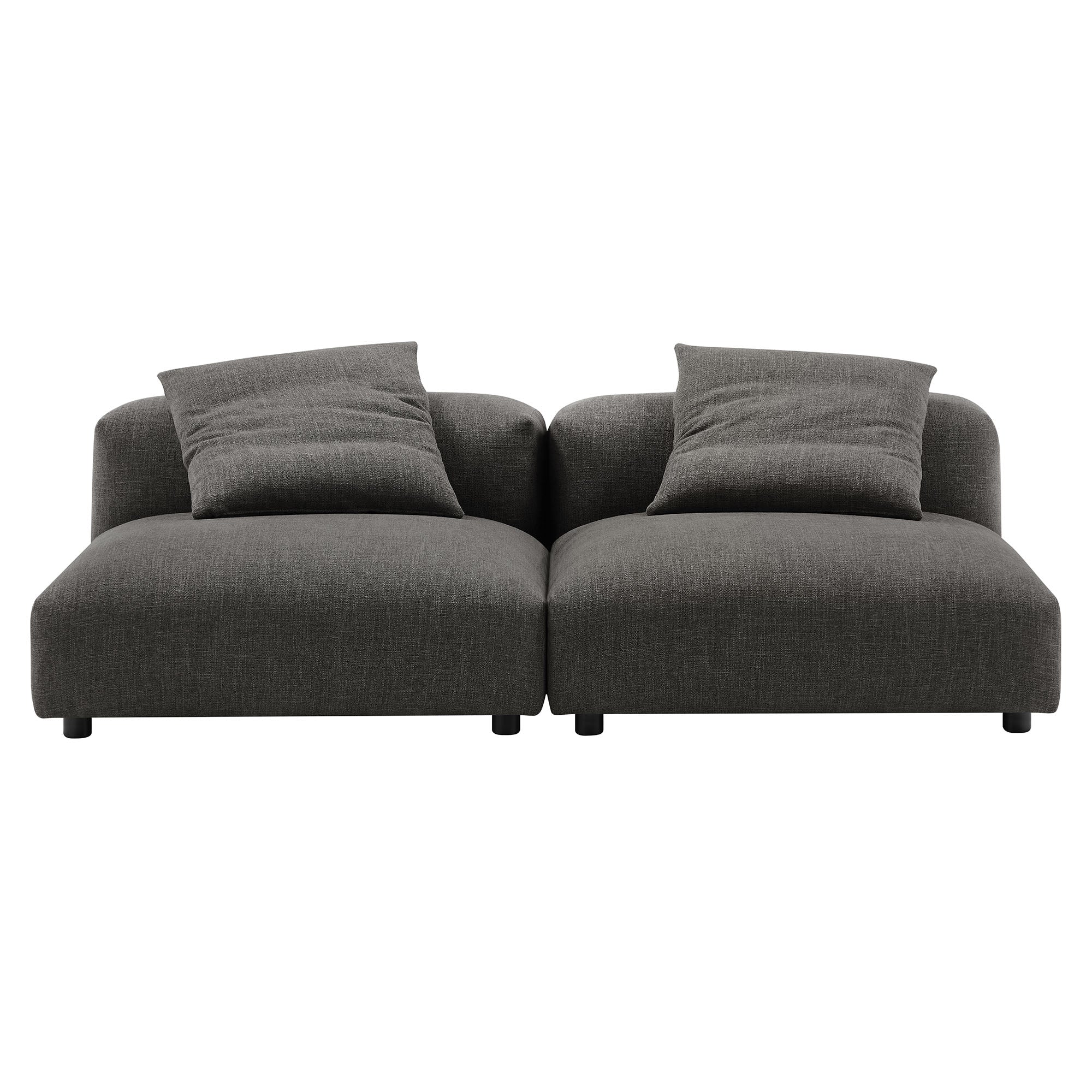 Solace 2-Piece Modular Upholstered Fabric Sofa by Modway - Image 3