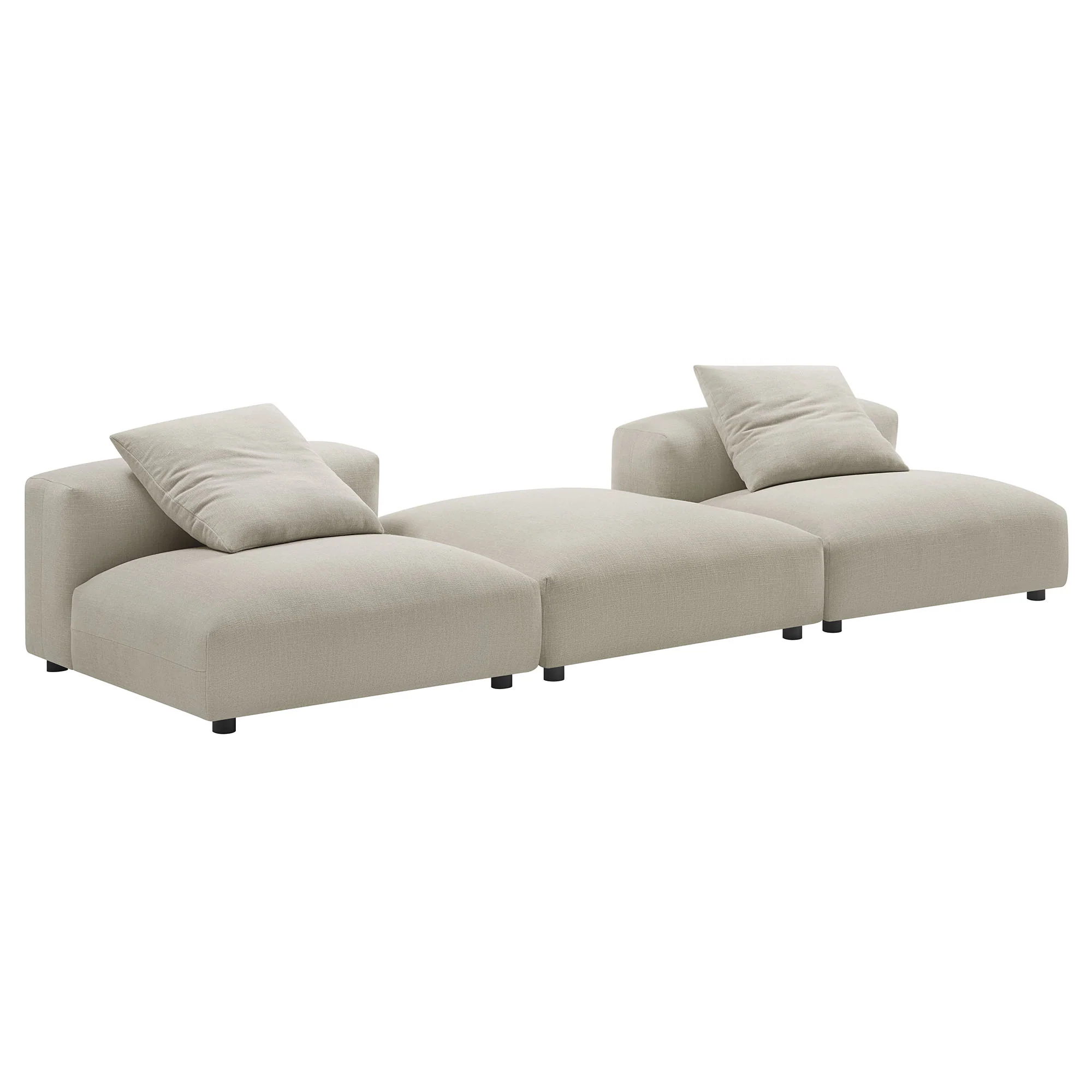 Solace 3-Piece Modular Upholstered Fabric Sectional Sofa by Modway - Image 10