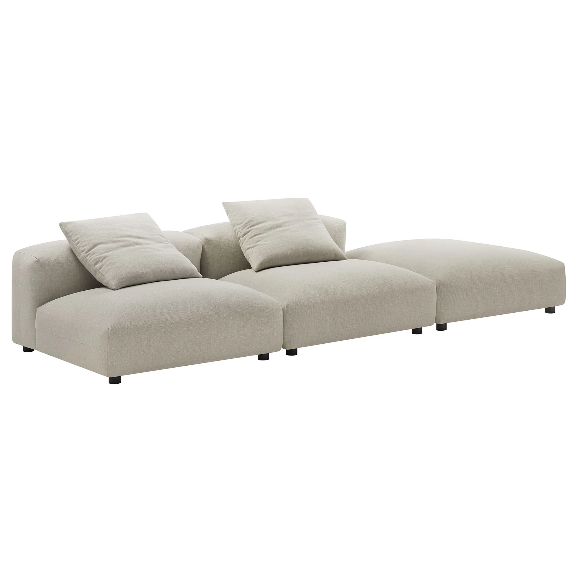 Solace 3-Piece Modular Upholstered Fabric Sectional Sofa by Modway - Image 11