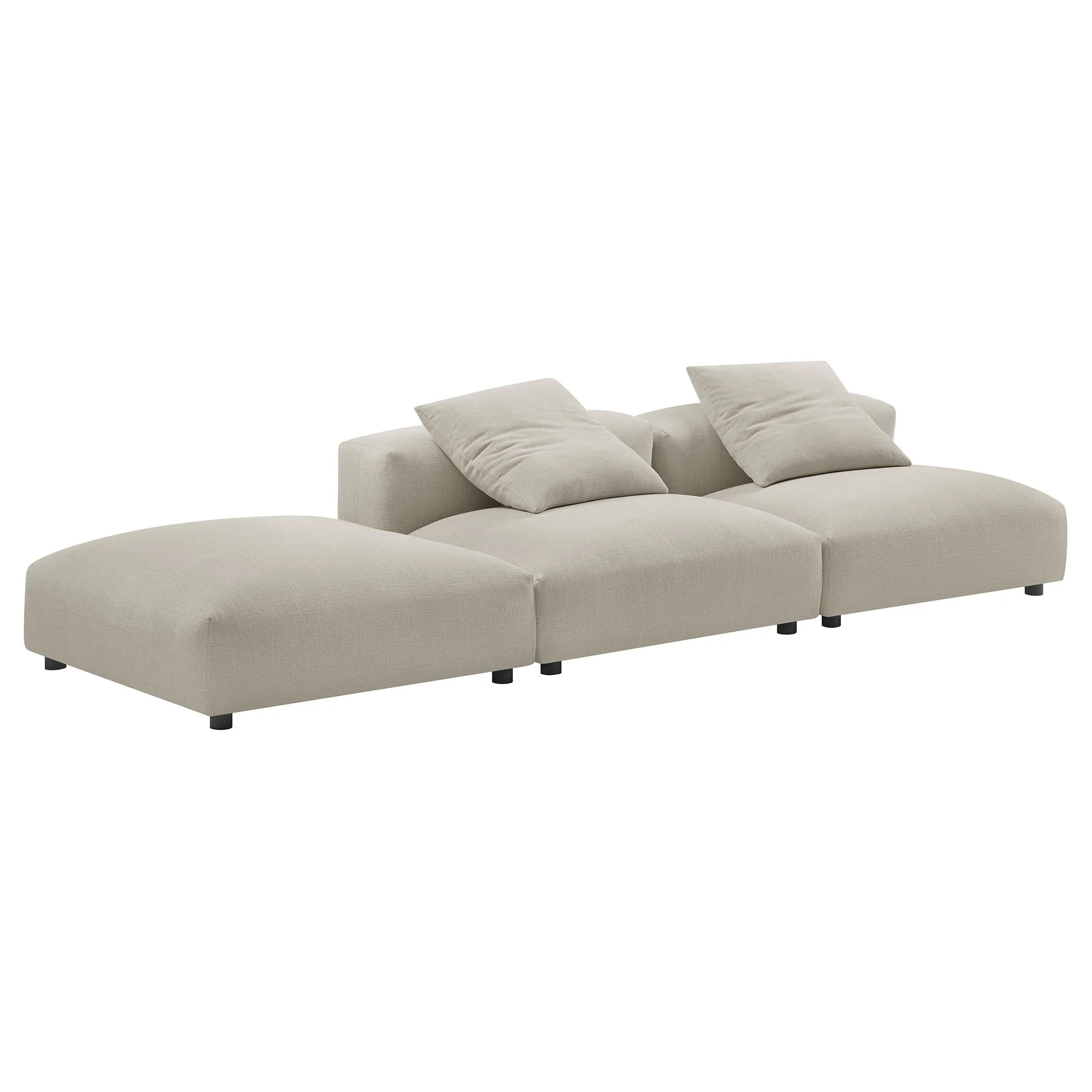 Solace 3-Piece Modular Upholstered Fabric Sectional Sofa by Modway - Image 12