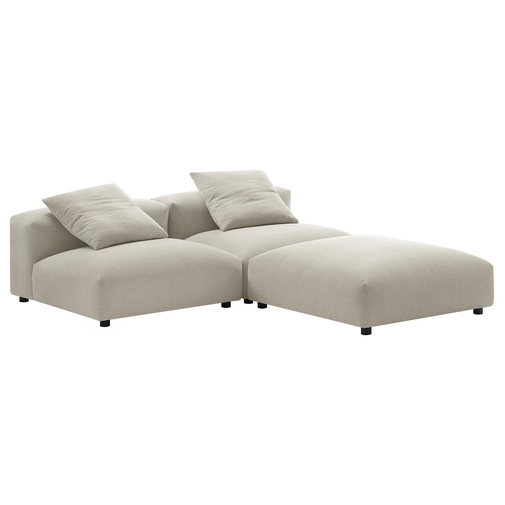 Solace 3-Piece Modular Upholstered Fabric Sectional Sofa by Modway - Image 13