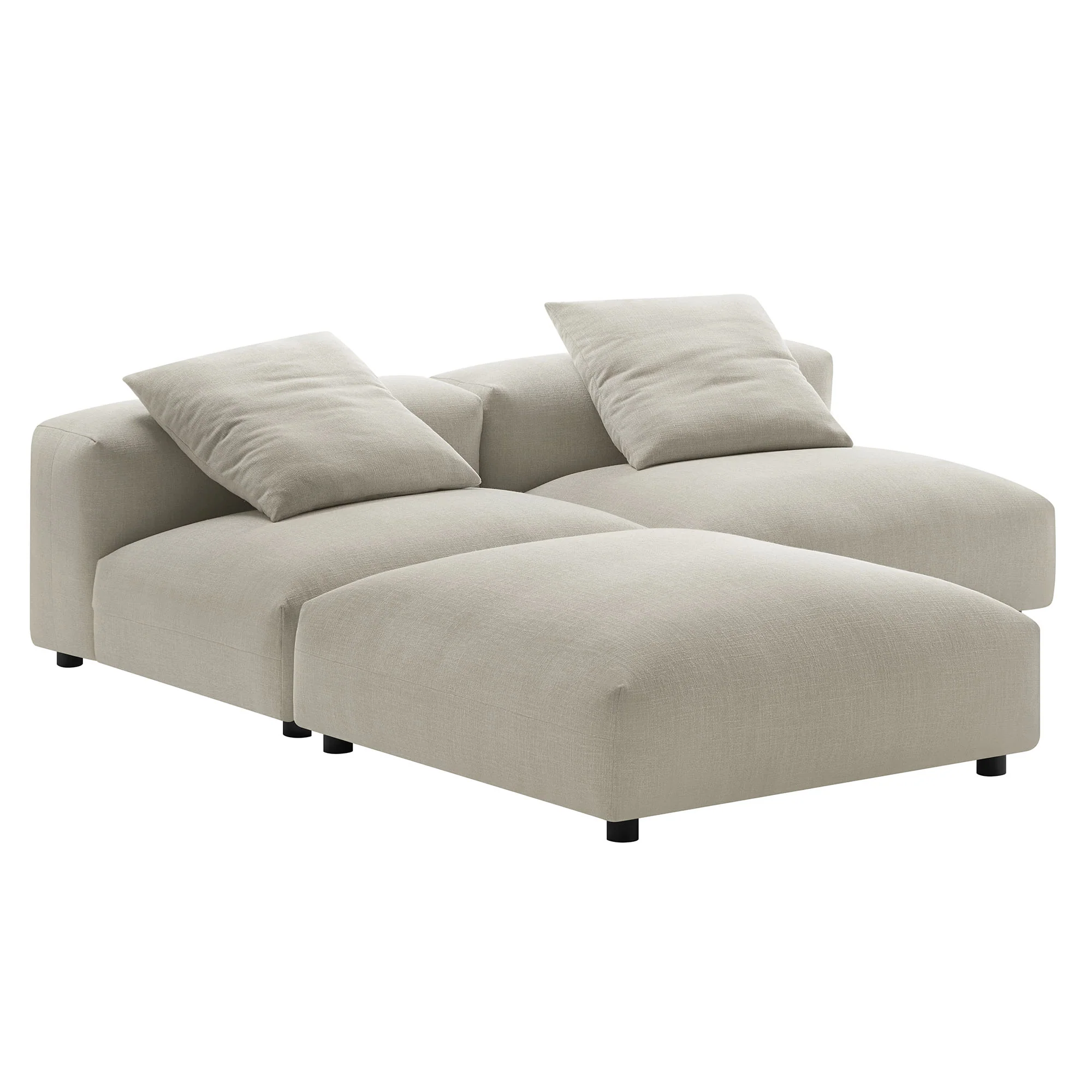 Solace 3-Piece Modular Upholstered Fabric Sectional Sofa by Modway - Image 14