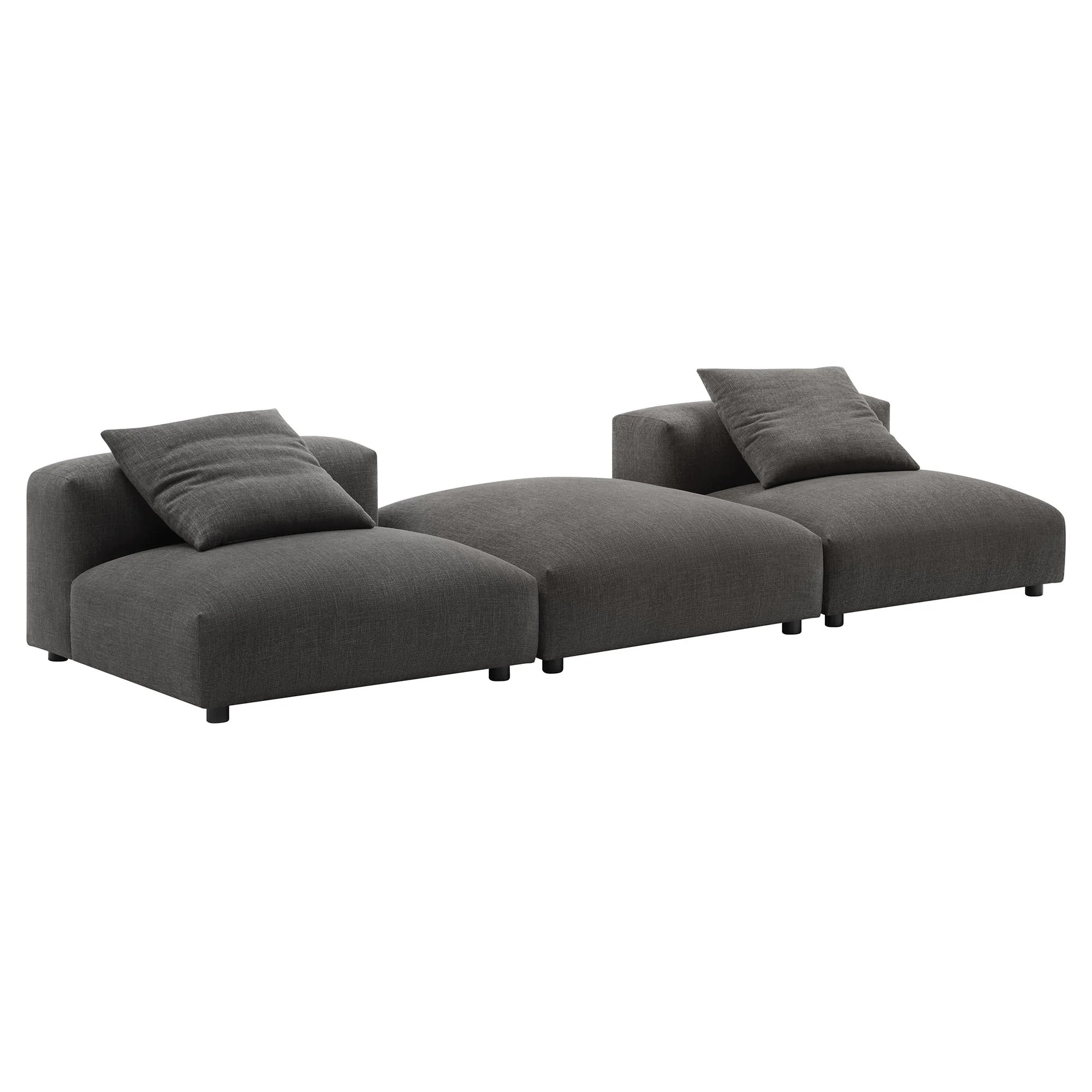 Solace 3-Piece Modular Upholstered Fabric Sectional Sofa by Modway - Image 2