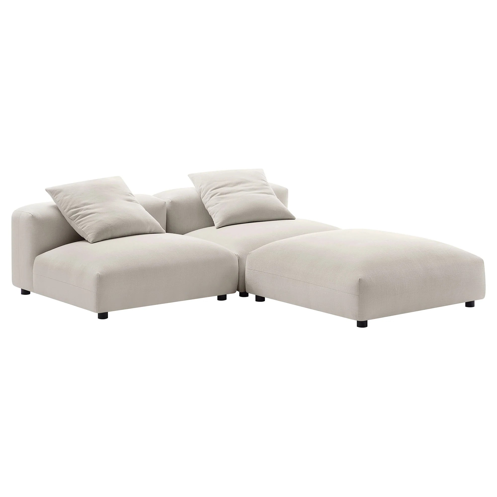 Solace 3-Piece Modular Upholstered Fabric Sectional Sofa by Modway - Image 22