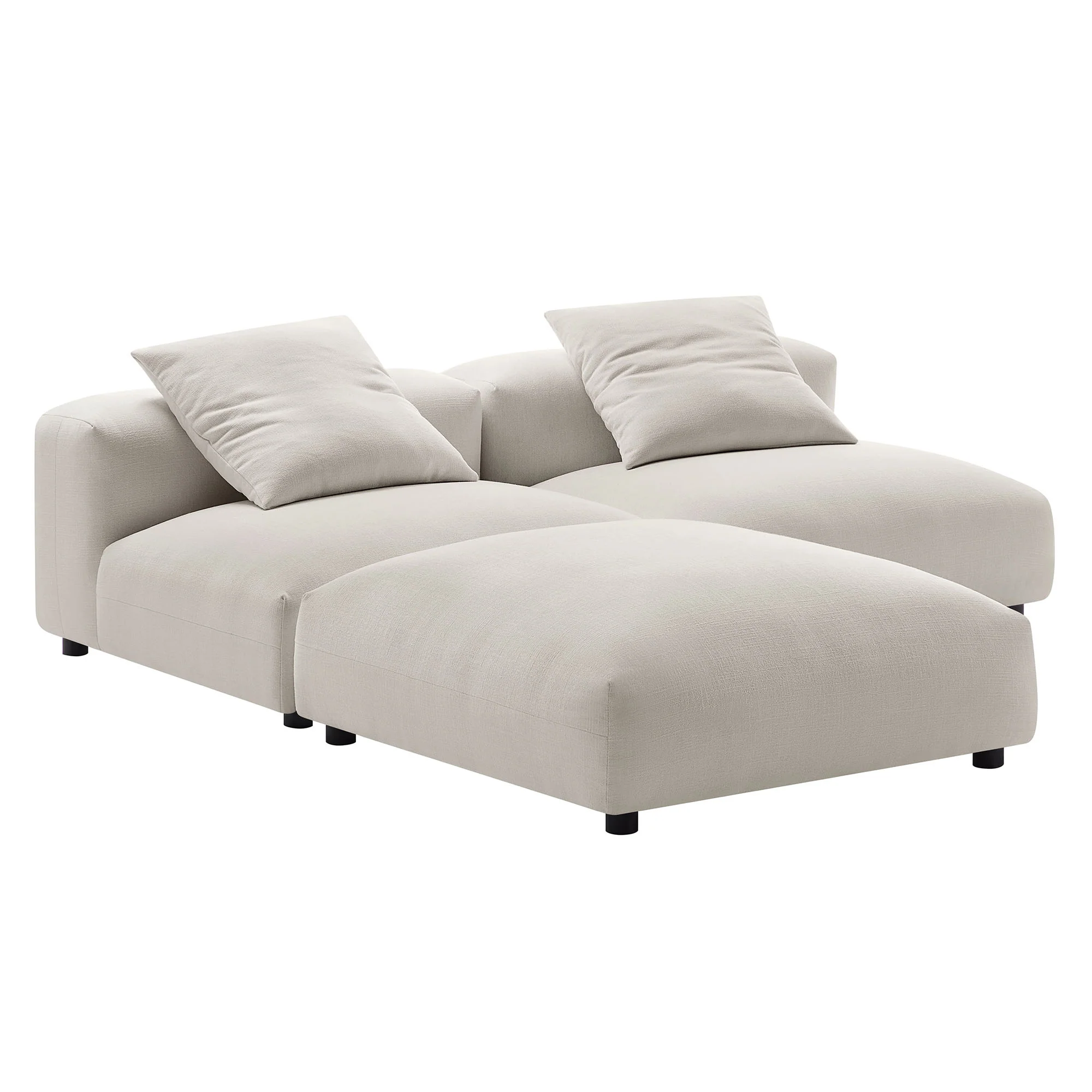 Solace 3-Piece Modular Upholstered Fabric Sectional Sofa by Modway - Image 23