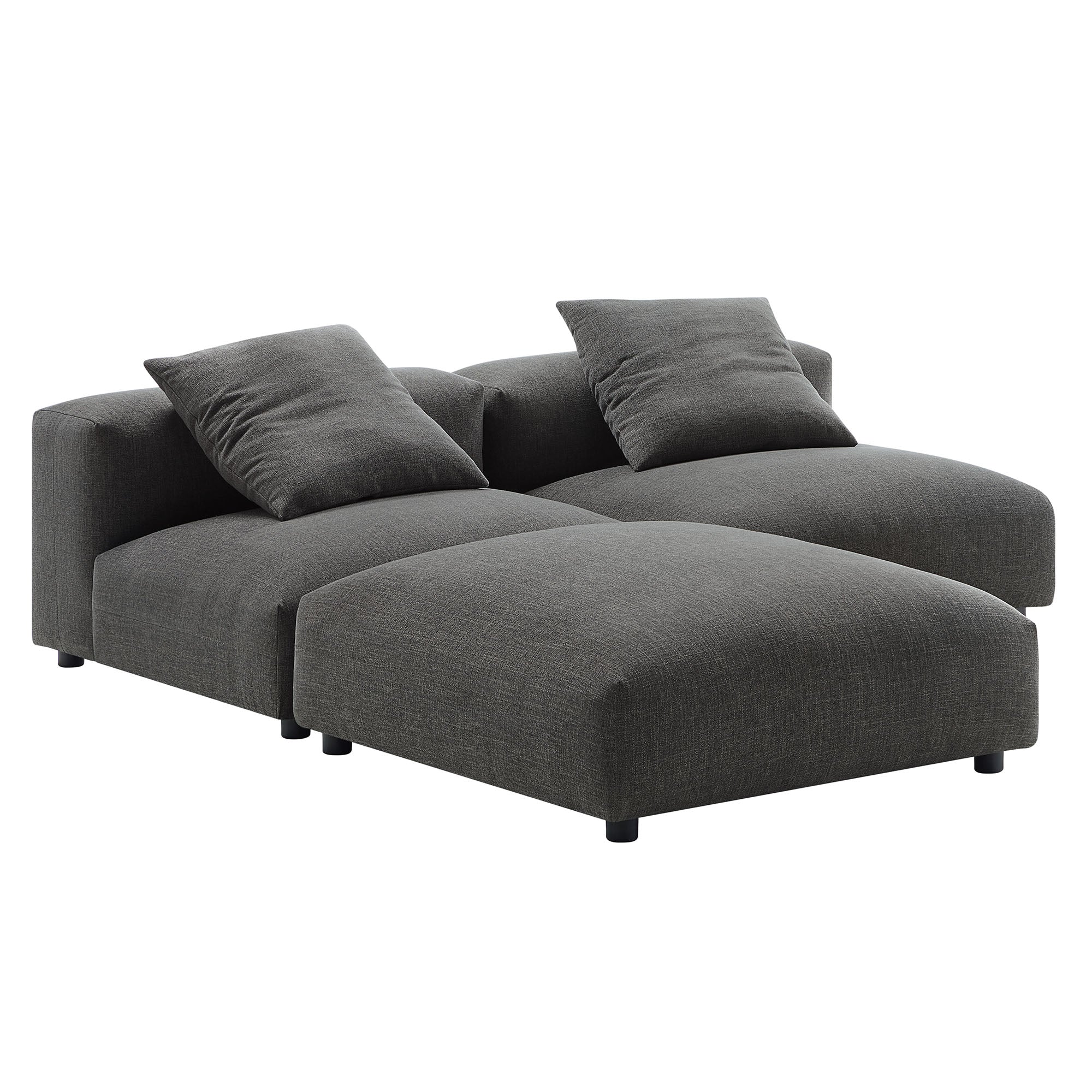 Solace 3-Piece Modular Upholstered Fabric Sectional Sofa by Modway - Image 6