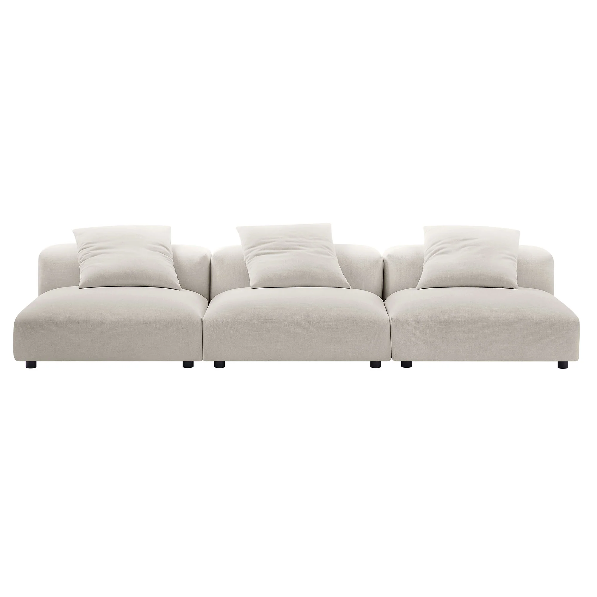 Solace 3-Piece Modular Upholstered Fabric Sofa by Modway - Image 12