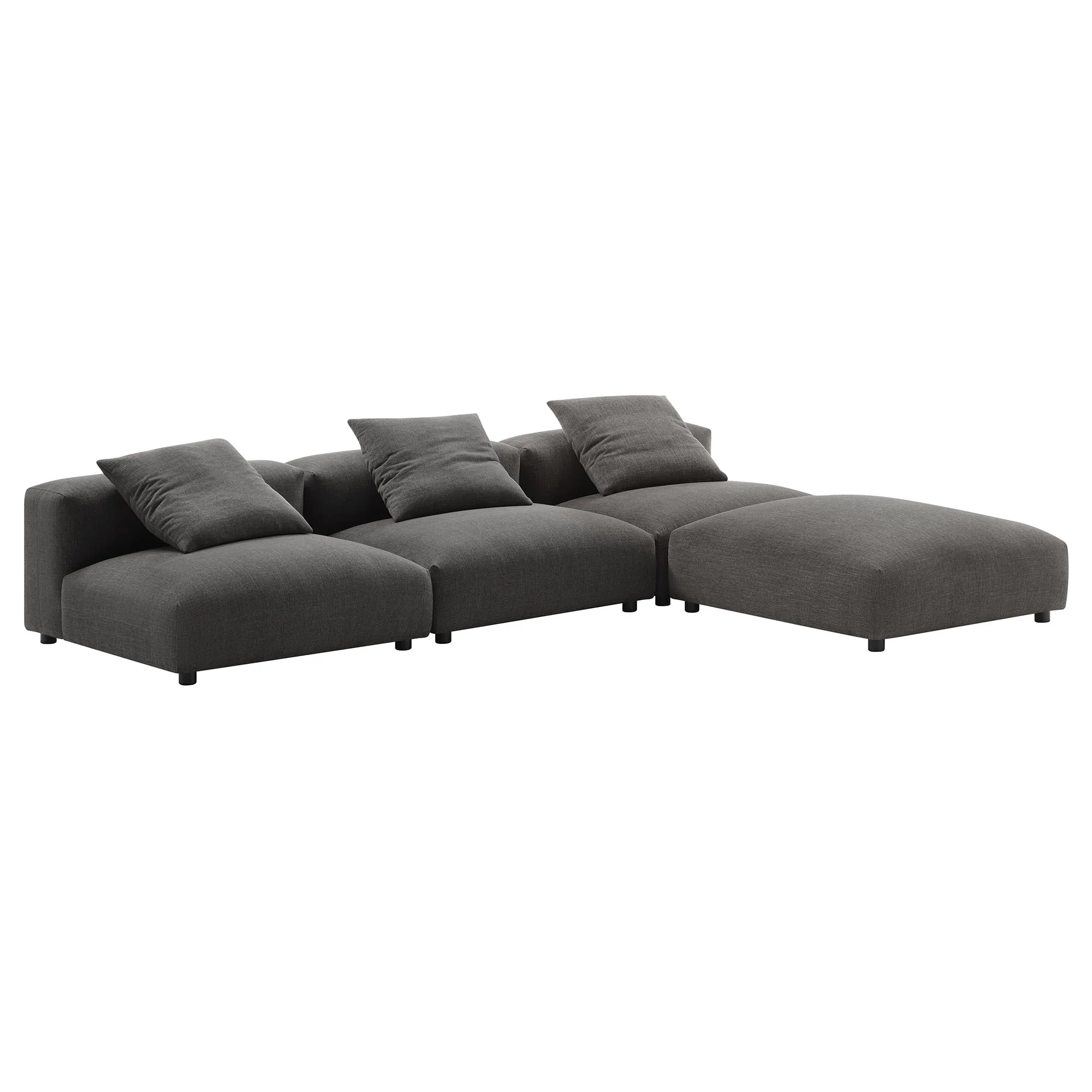 Solace 4-Piece Modular Upholstered Fabric Sectional Sofa by Modway - Image 2