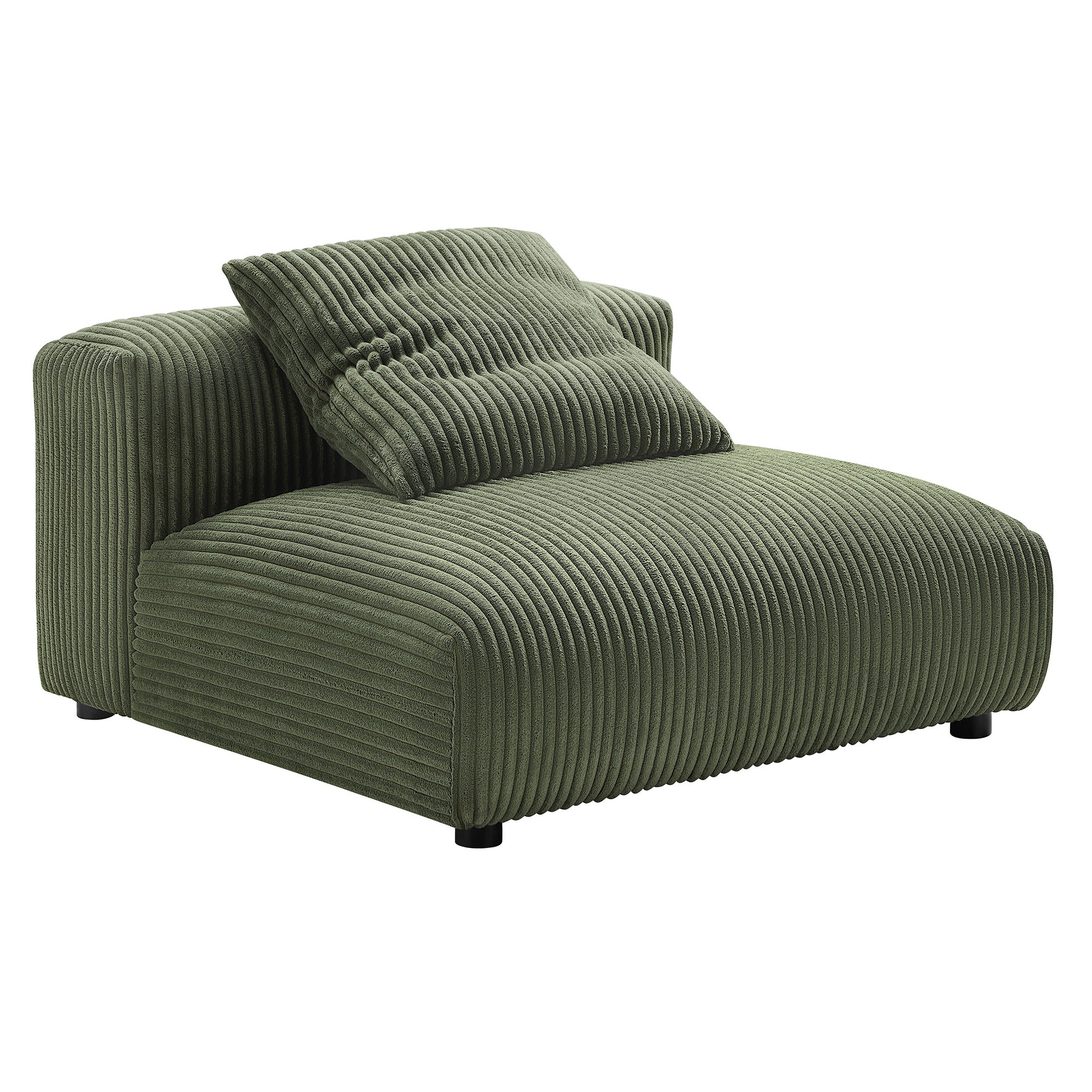 Solace Modular Corduroy Upholstered Armless Chair by Modway - Image 10