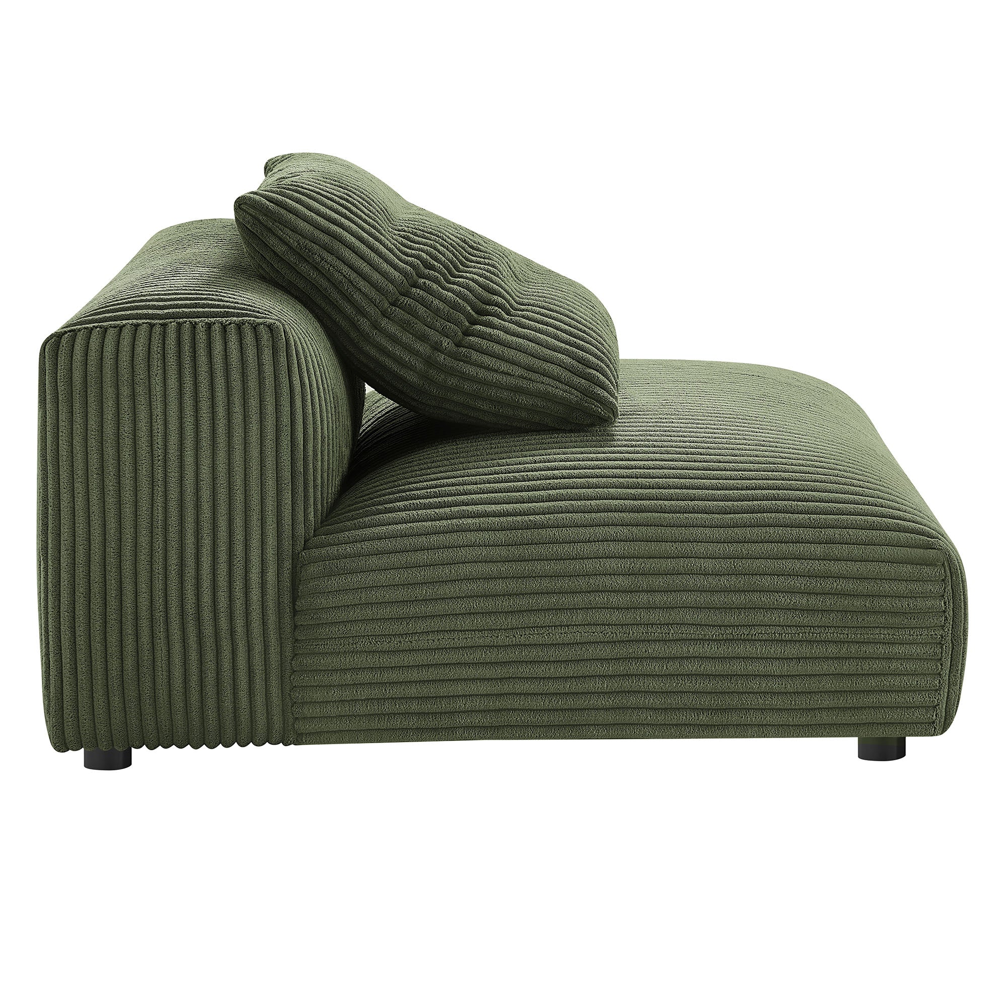 Solace Modular Corduroy Upholstered Armless Chair by Modway - Image 11