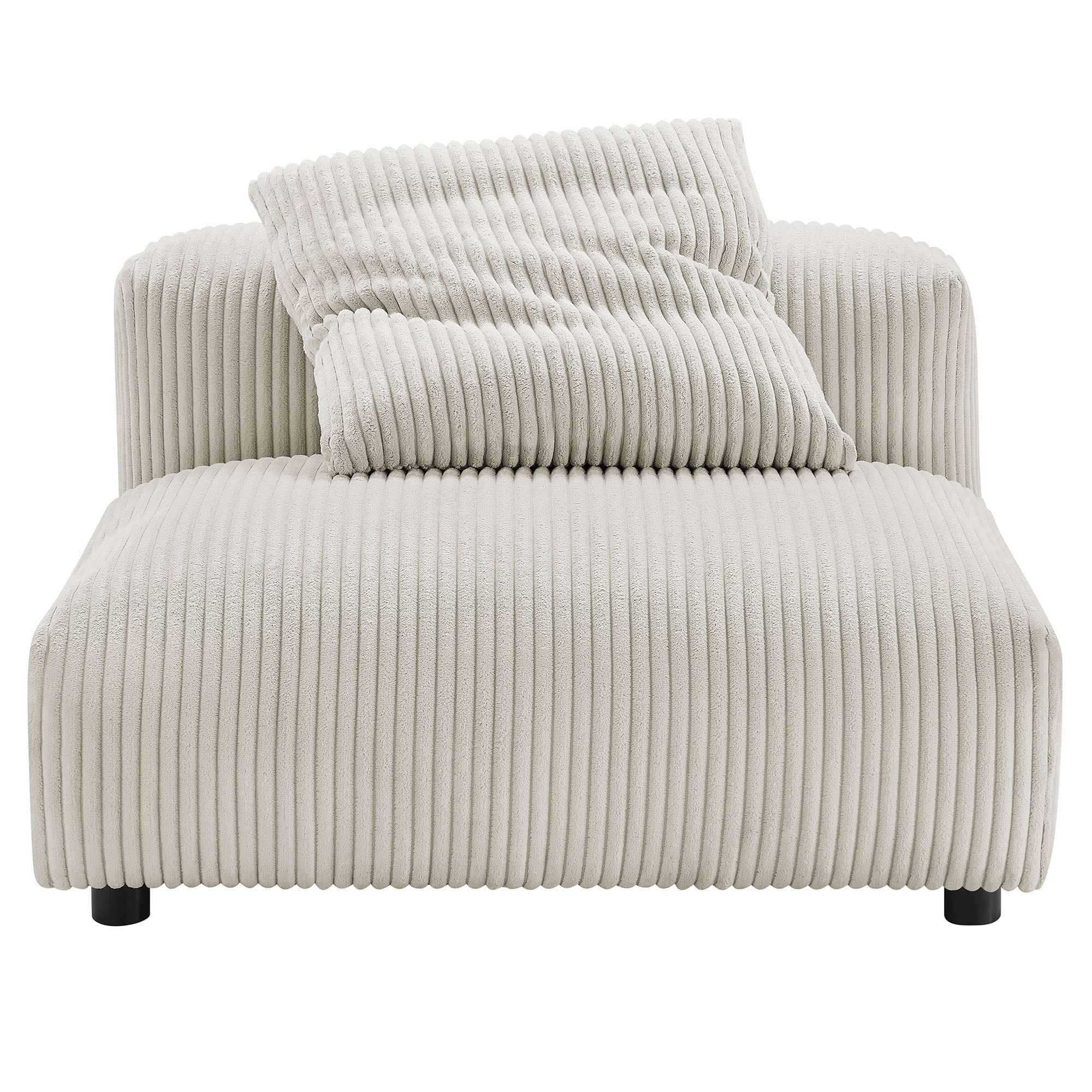 Solace Modular Corduroy Upholstered Armless Chair by Modway - Image 5