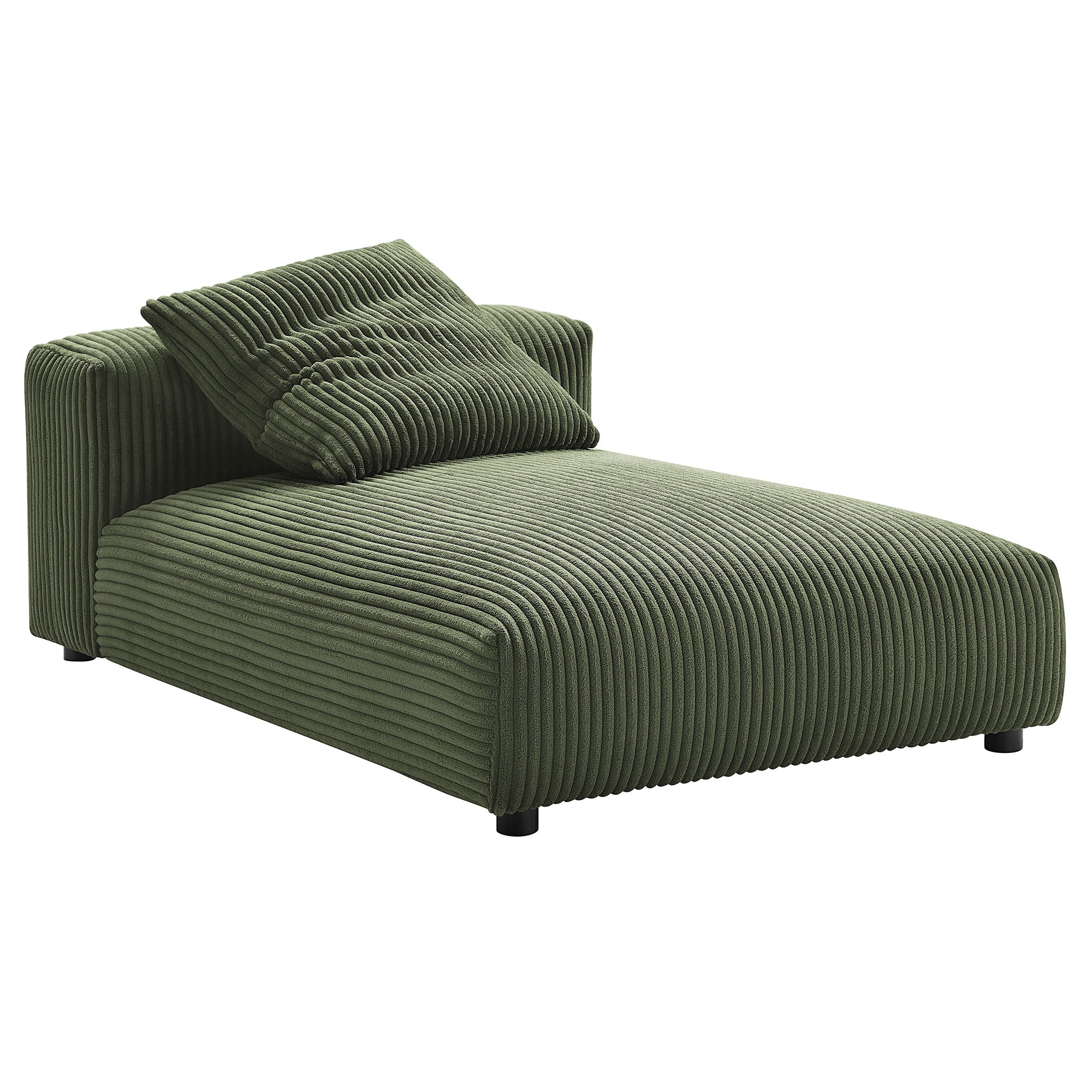 Solace Modular Corduroy Upholstered Armless Chaise Lounge by Modway - Image 10