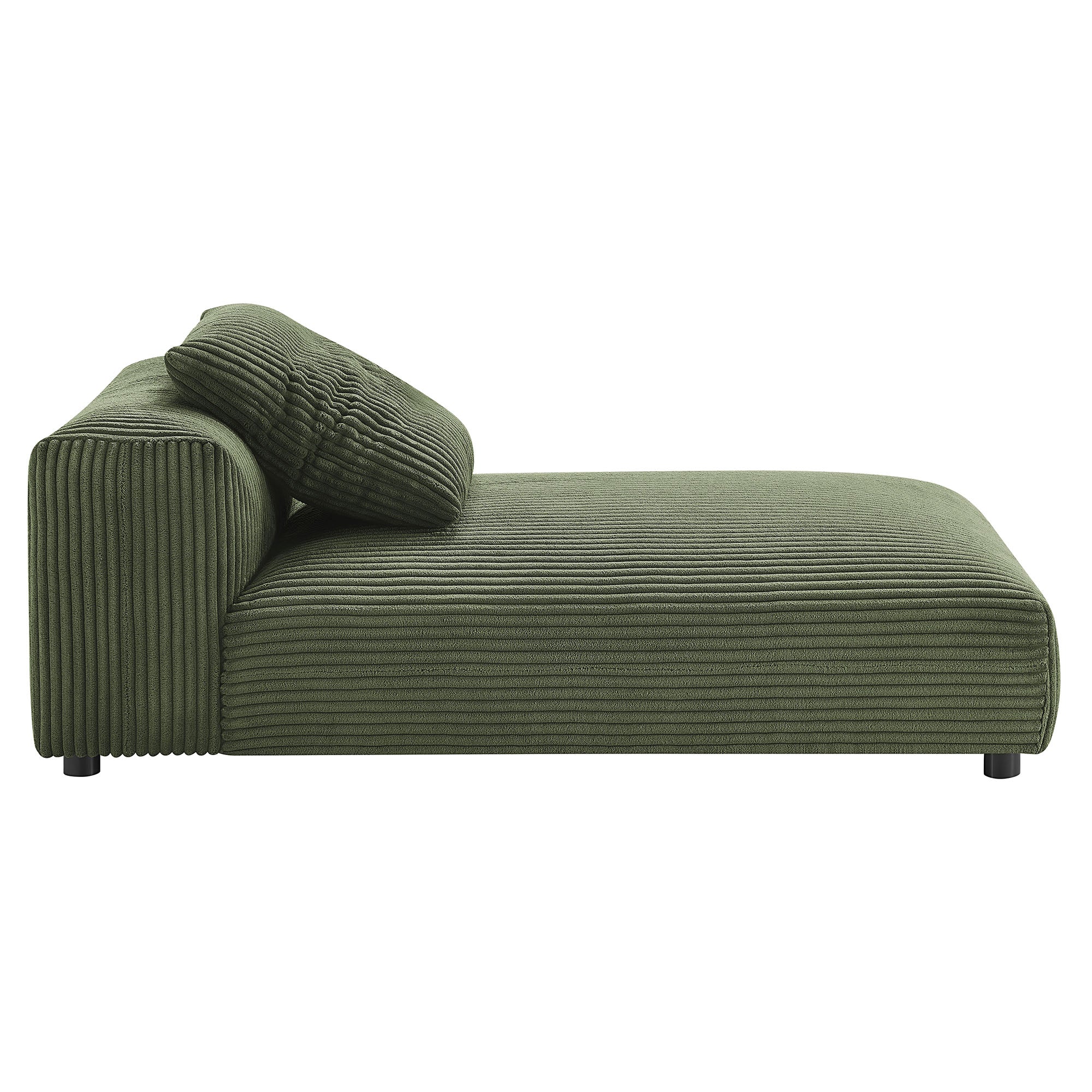 Solace Modular Corduroy Upholstered Armless Chaise Lounge by Modway - Image 11