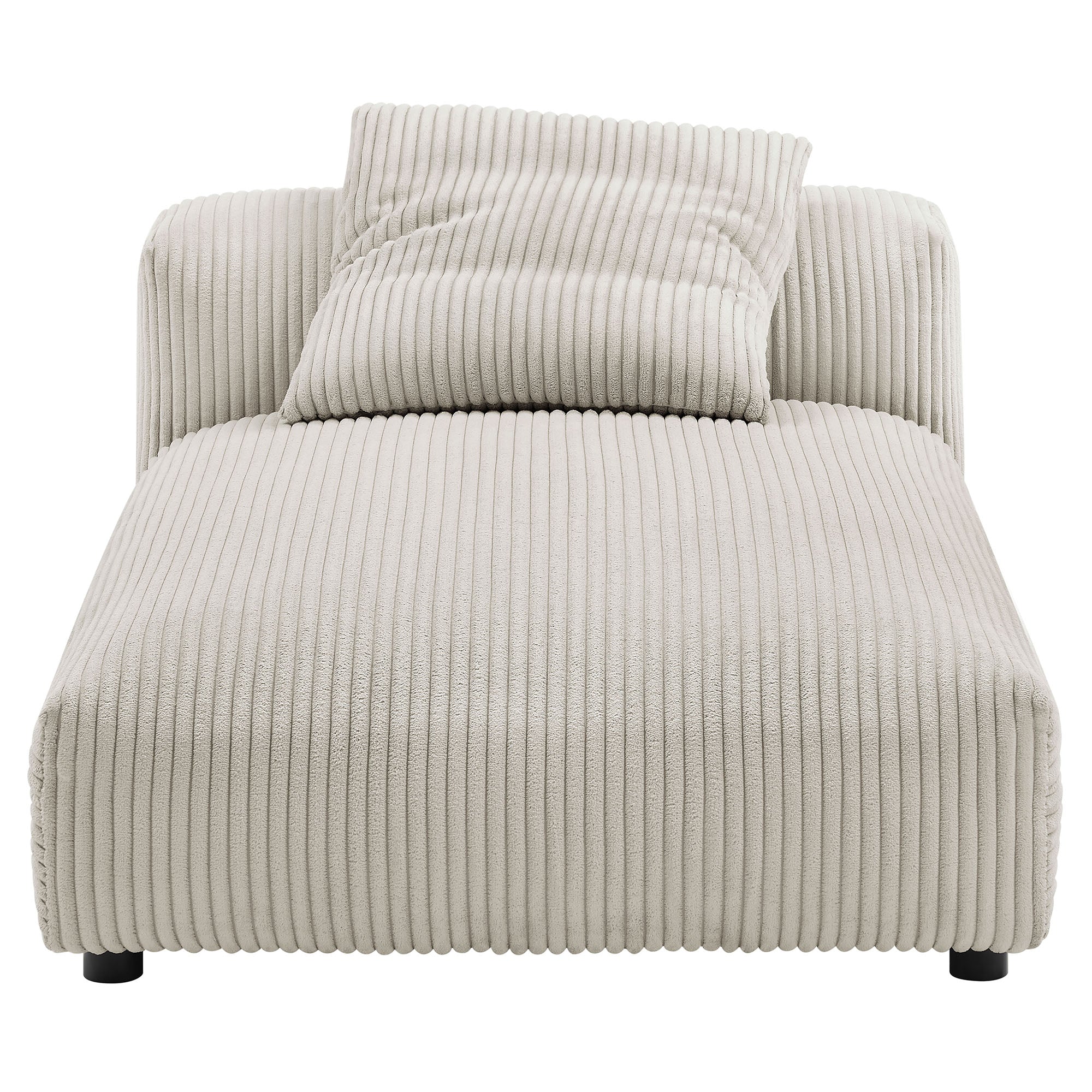 Solace Modular Corduroy Upholstered Armless Chaise Lounge by Modway - Image 5