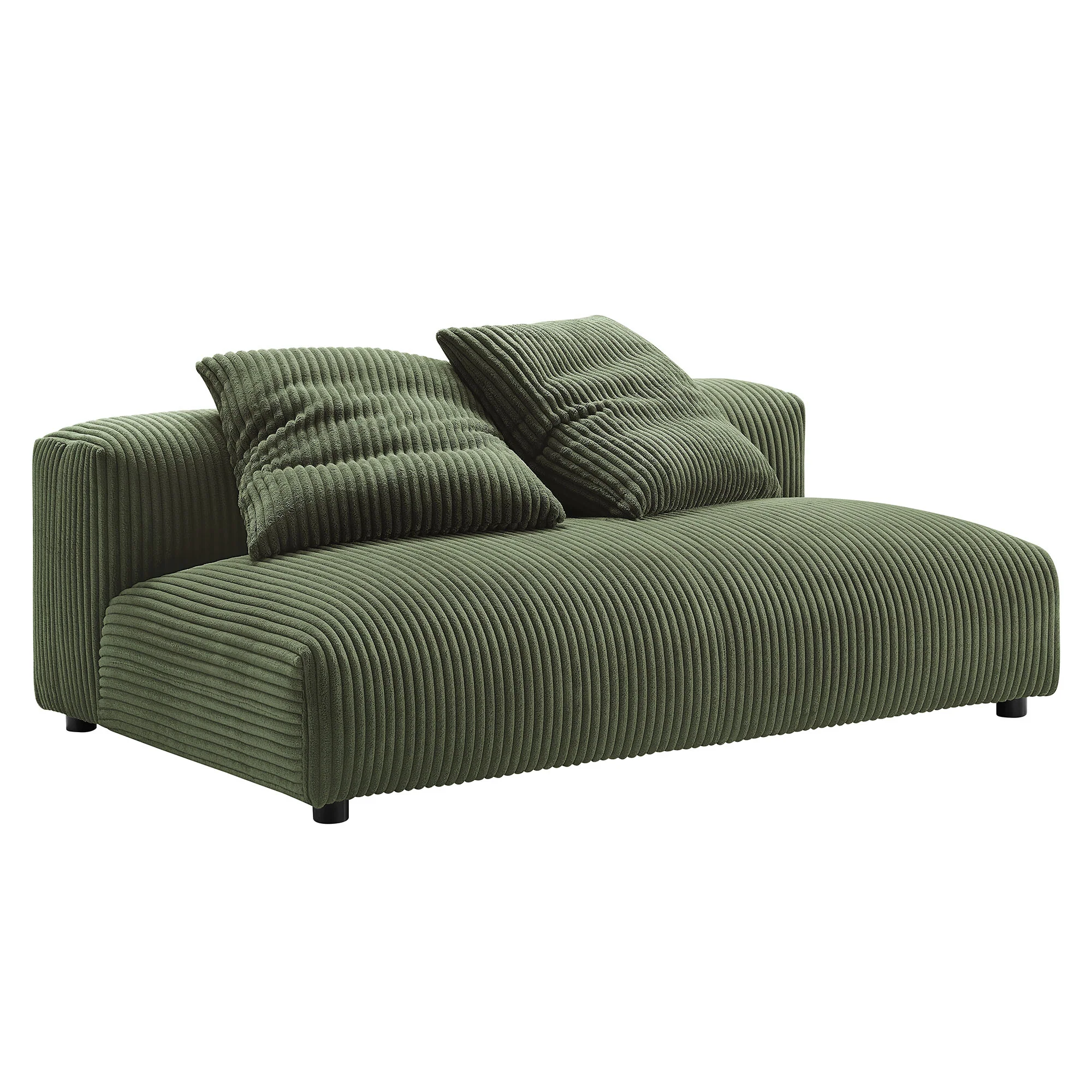 Solace Modular Corduroy Upholstered Armless Loveseat by Modway - Image 10