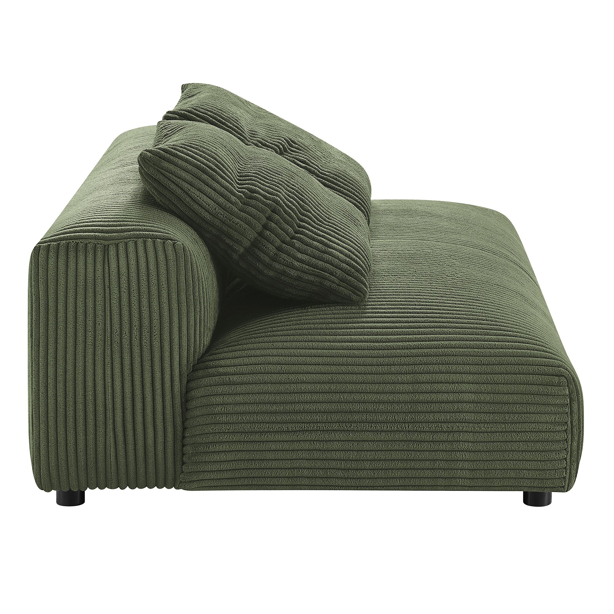 Solace Modular Corduroy Upholstered Armless Loveseat by Modway - Image 11