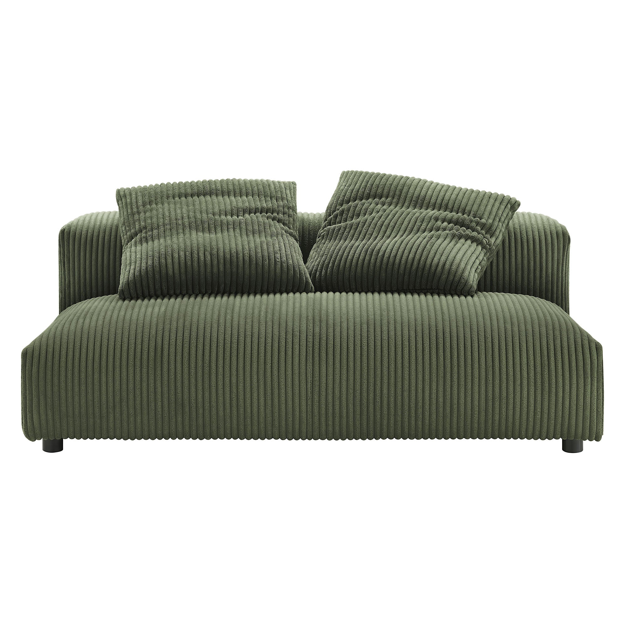 Solace Modular Corduroy Upholstered Armless Loveseat by Modway - Image 13