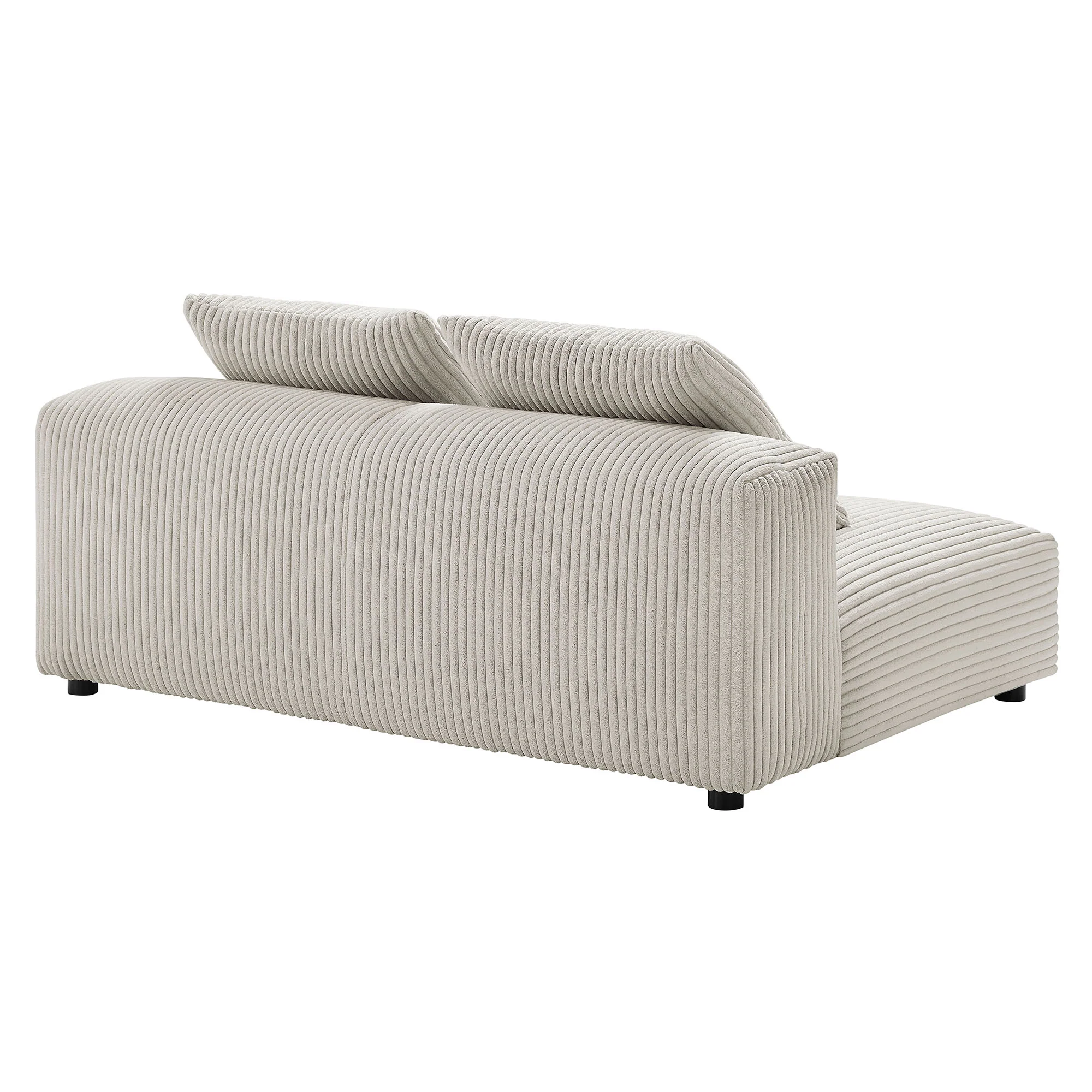 Solace Modular Corduroy Upholstered Armless Loveseat by Modway - Image 4