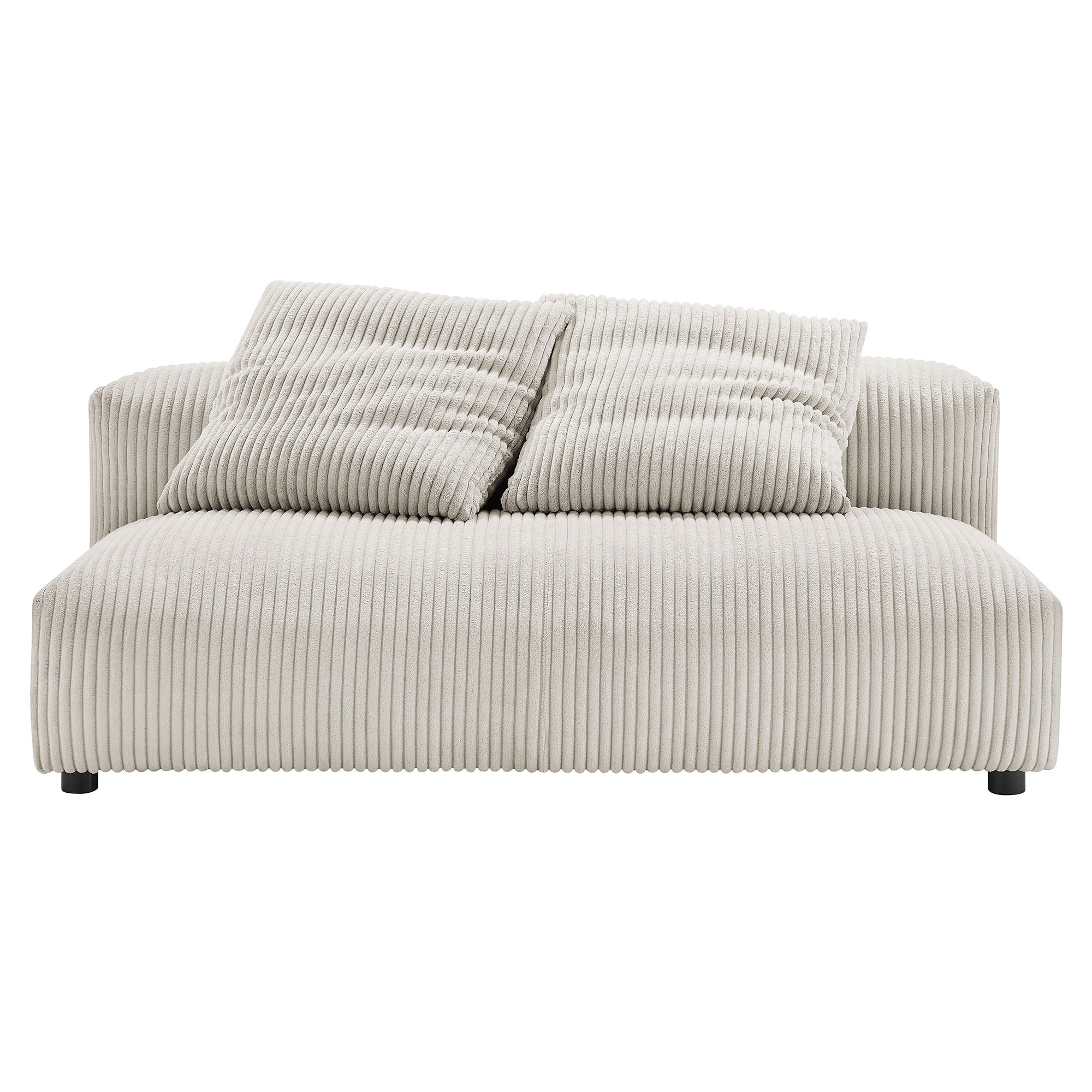 Solace Modular Corduroy Upholstered Armless Loveseat by Modway - Image 5