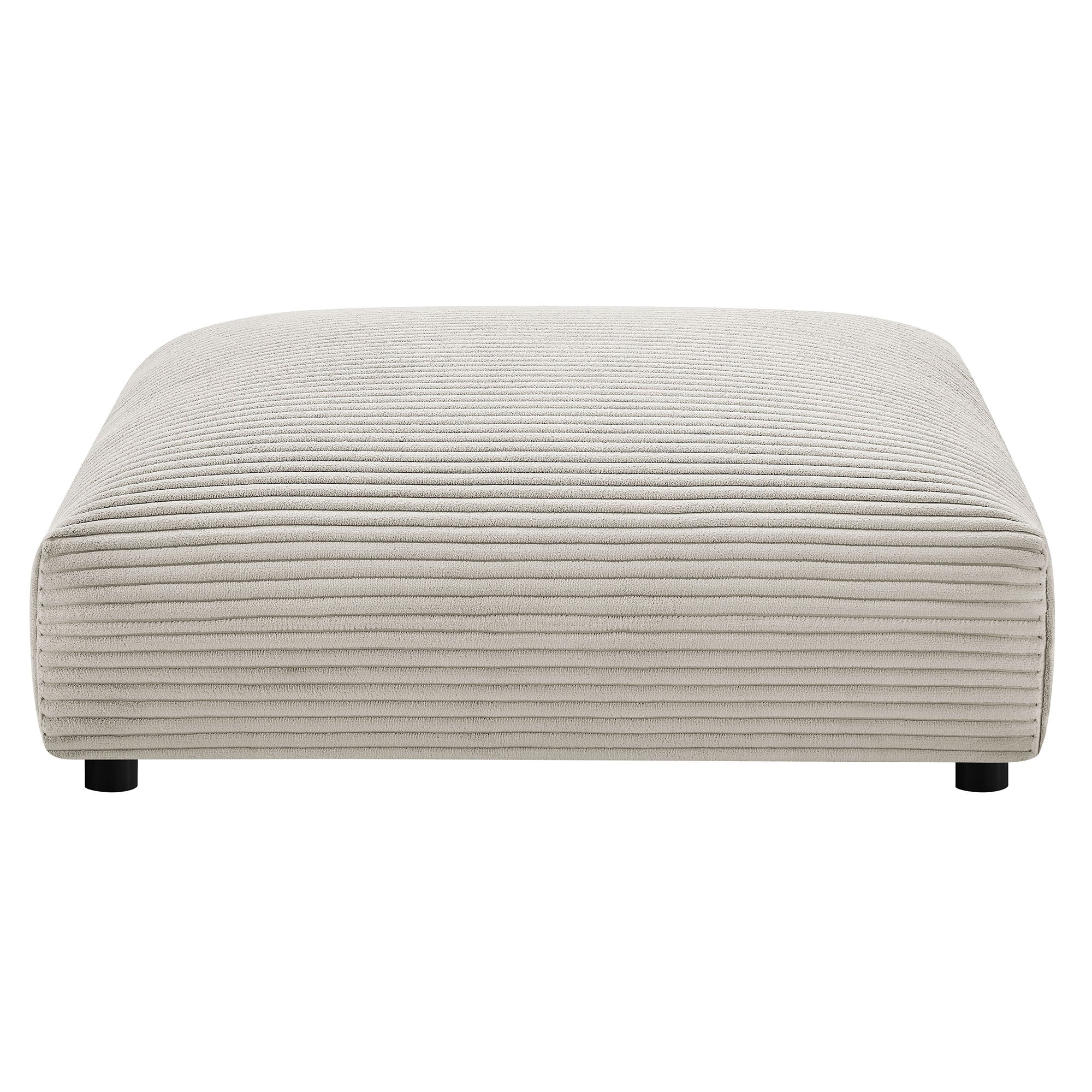 Solace Modular Corduroy Upholstered Ottoman by Modway - Image 3