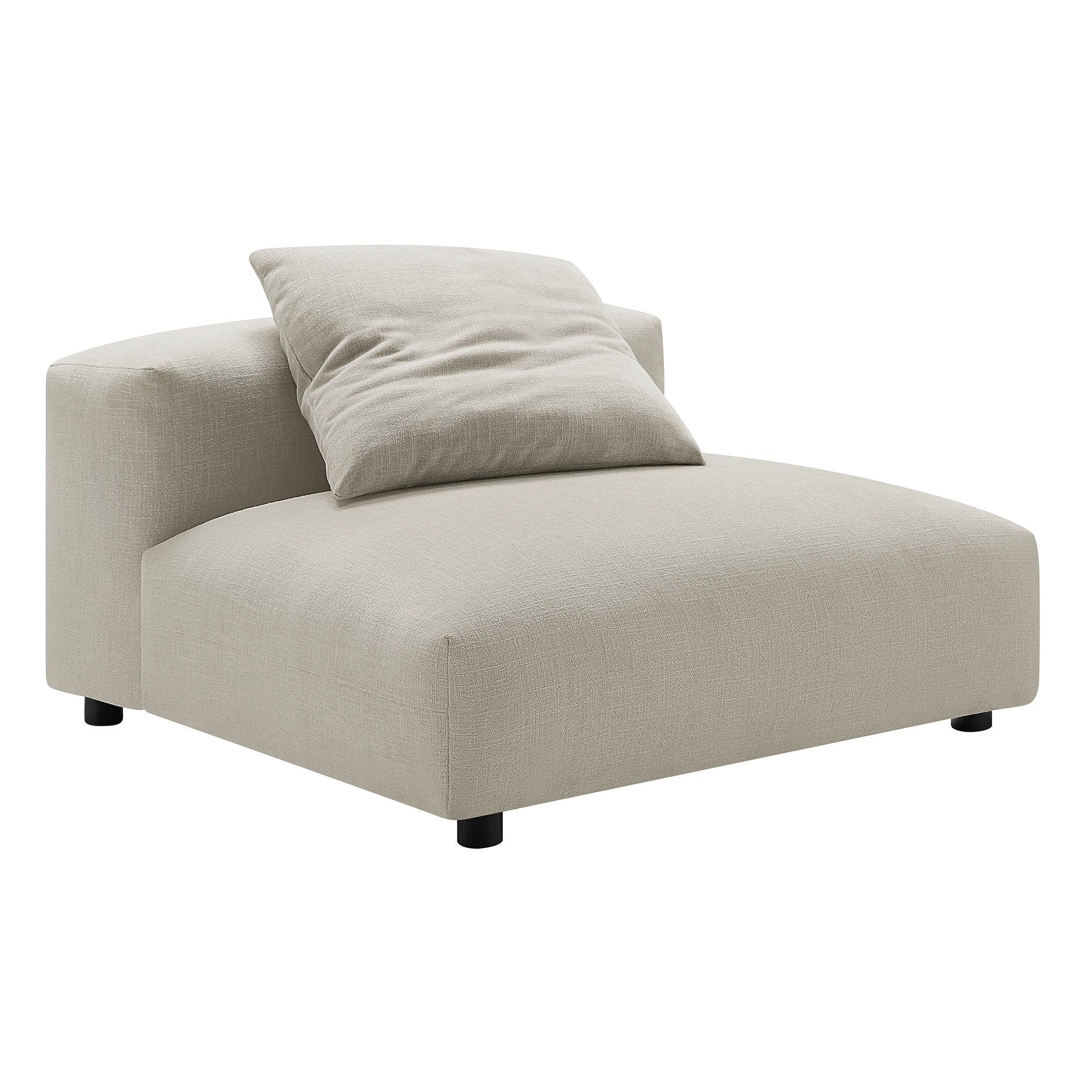 Solace Modular Upholstered Fabric Armless Chair by Modway - Image 10