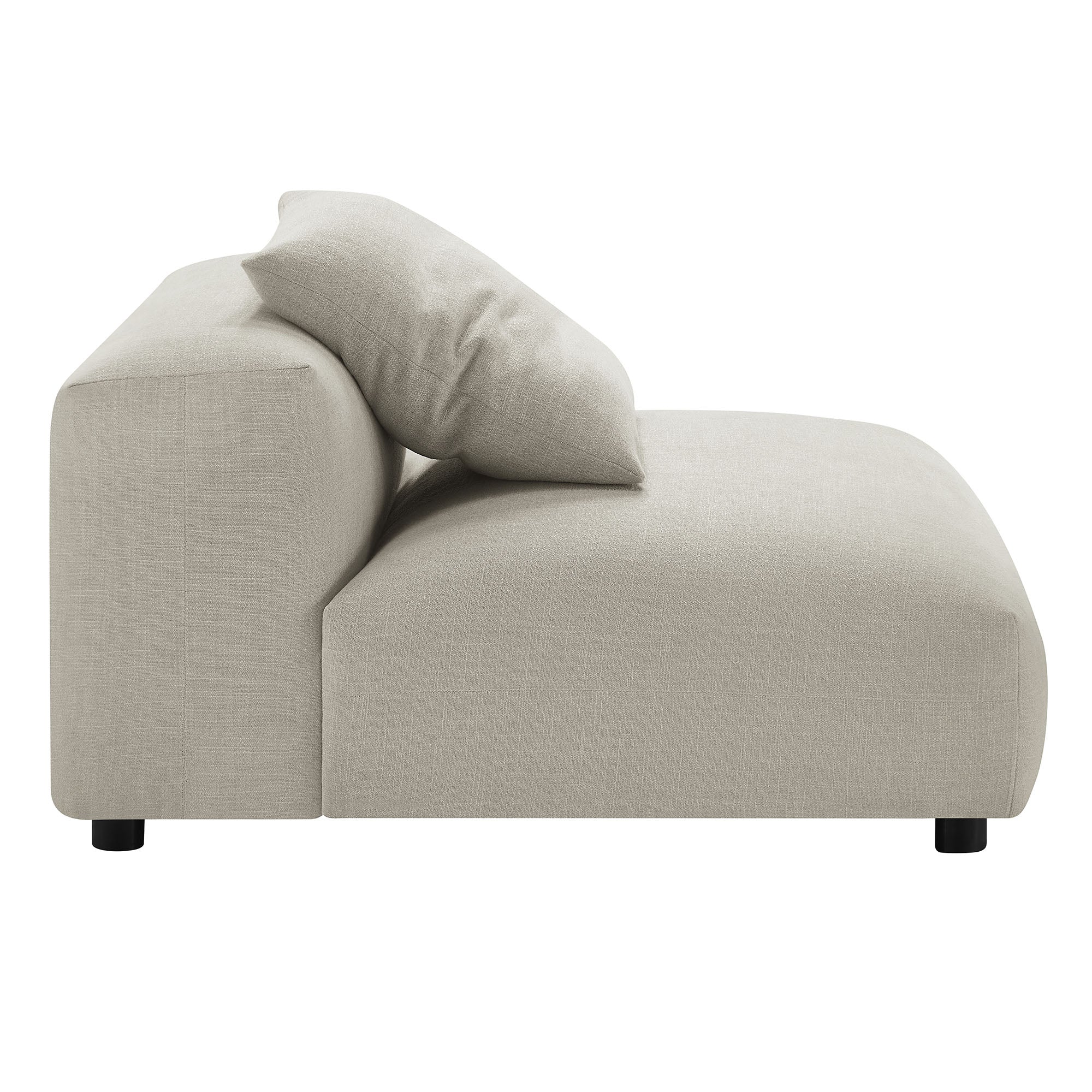 Solace Modular Upholstered Fabric Armless Chair by Modway - Image 11