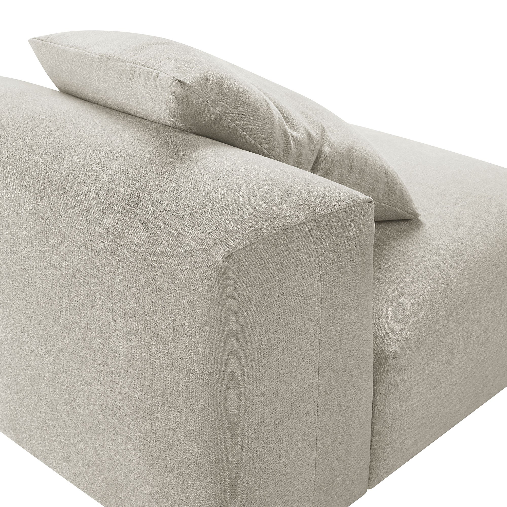 Solace Modular Upholstered Fabric Armless Chair by Modway - Image 14