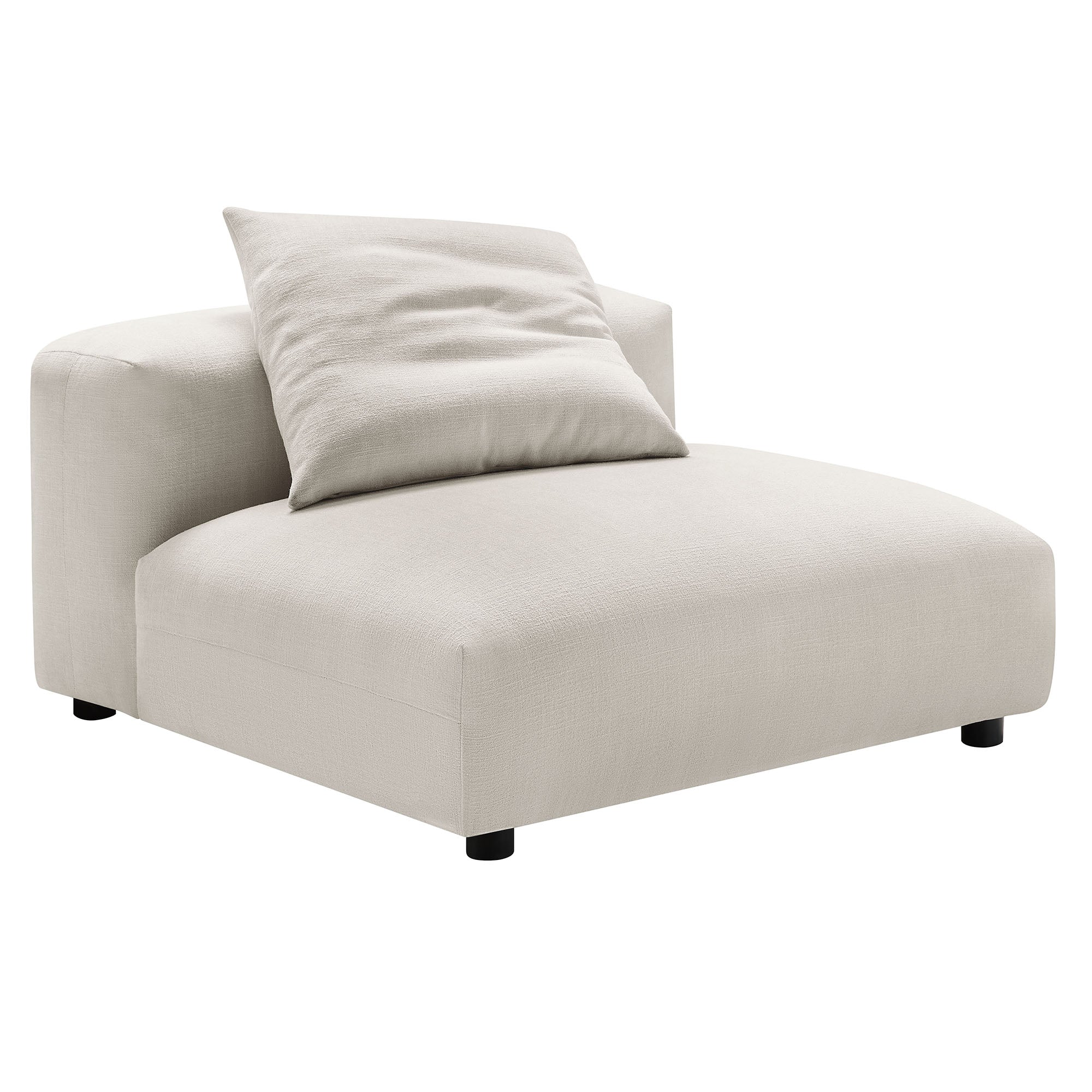 Solace Modular Upholstered Fabric Armless Chair by Modway - Image 19