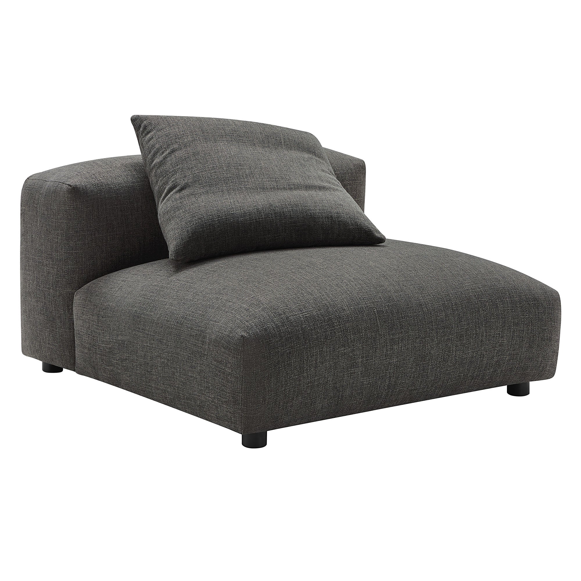 Solace Modular Upholstered Fabric Armless Chair by Modway - Image 2