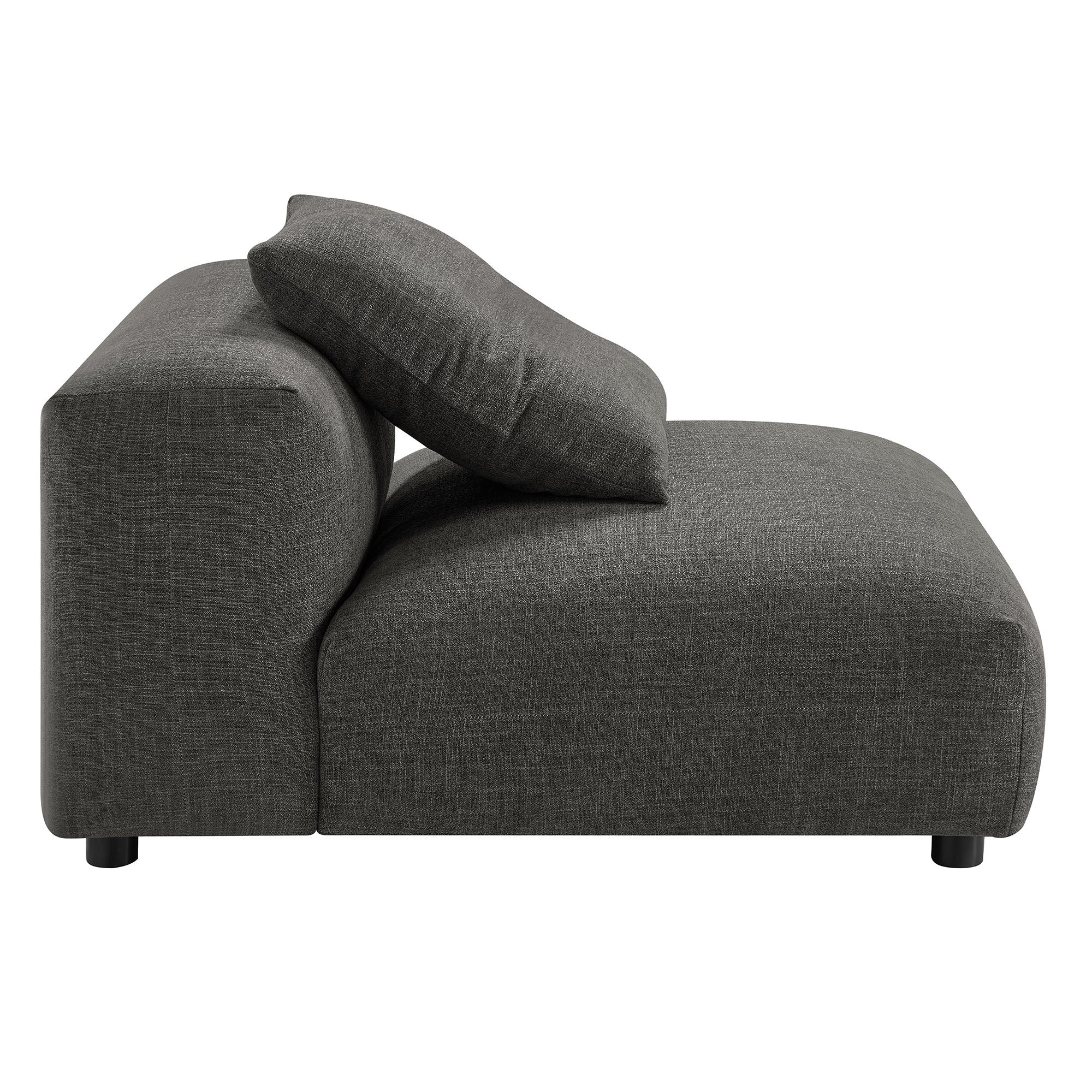 Solace Modular Upholstered Fabric Armless Chair by Modway - Image 3