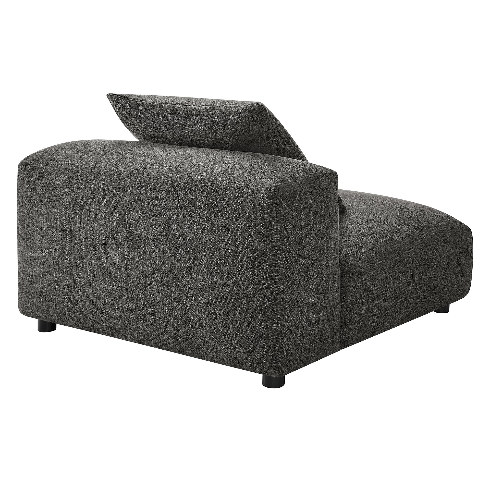 Solace Modular Upholstered Fabric Armless Chair by Modway - Image 4