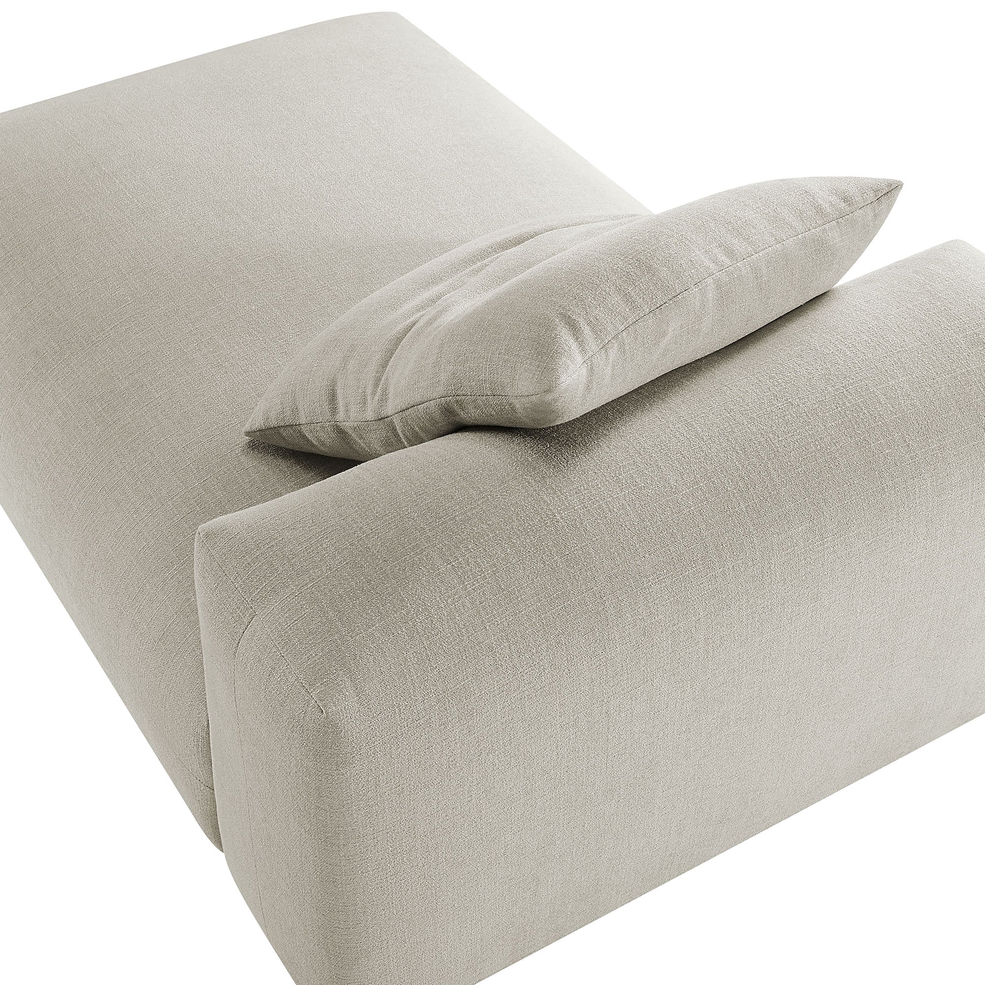 Solace Modular Upholstered Fabric Armless Chaise Lounge by Modway - Image 14