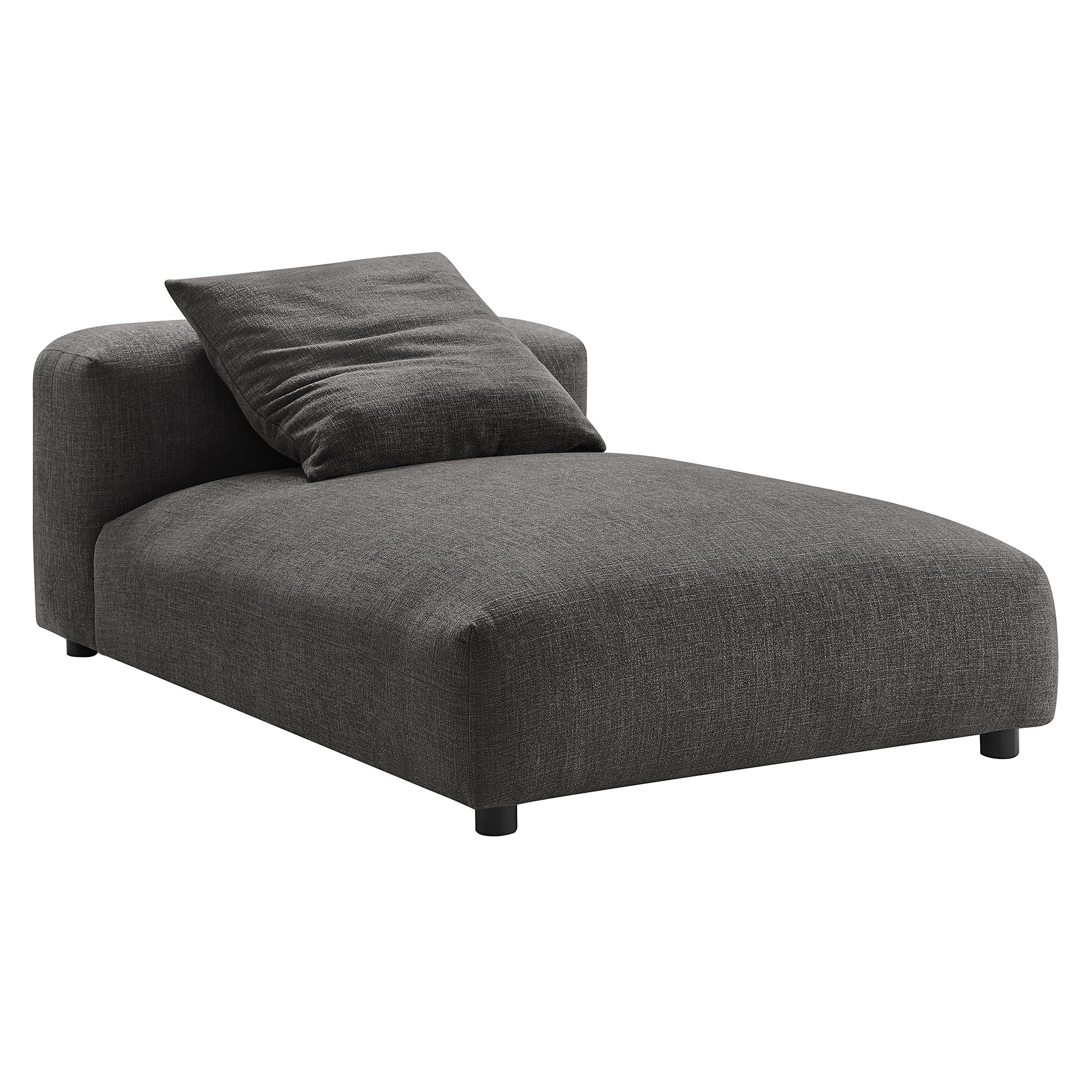 Solace Modular Upholstered Fabric Armless Chaise Lounge by Modway - Image 2